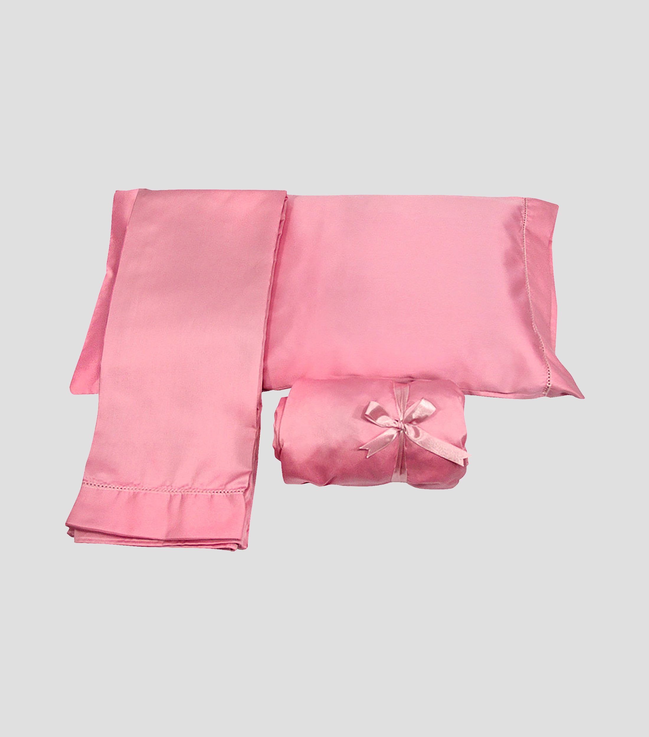 Juego de Sábanas Sateen rosa Estándar
