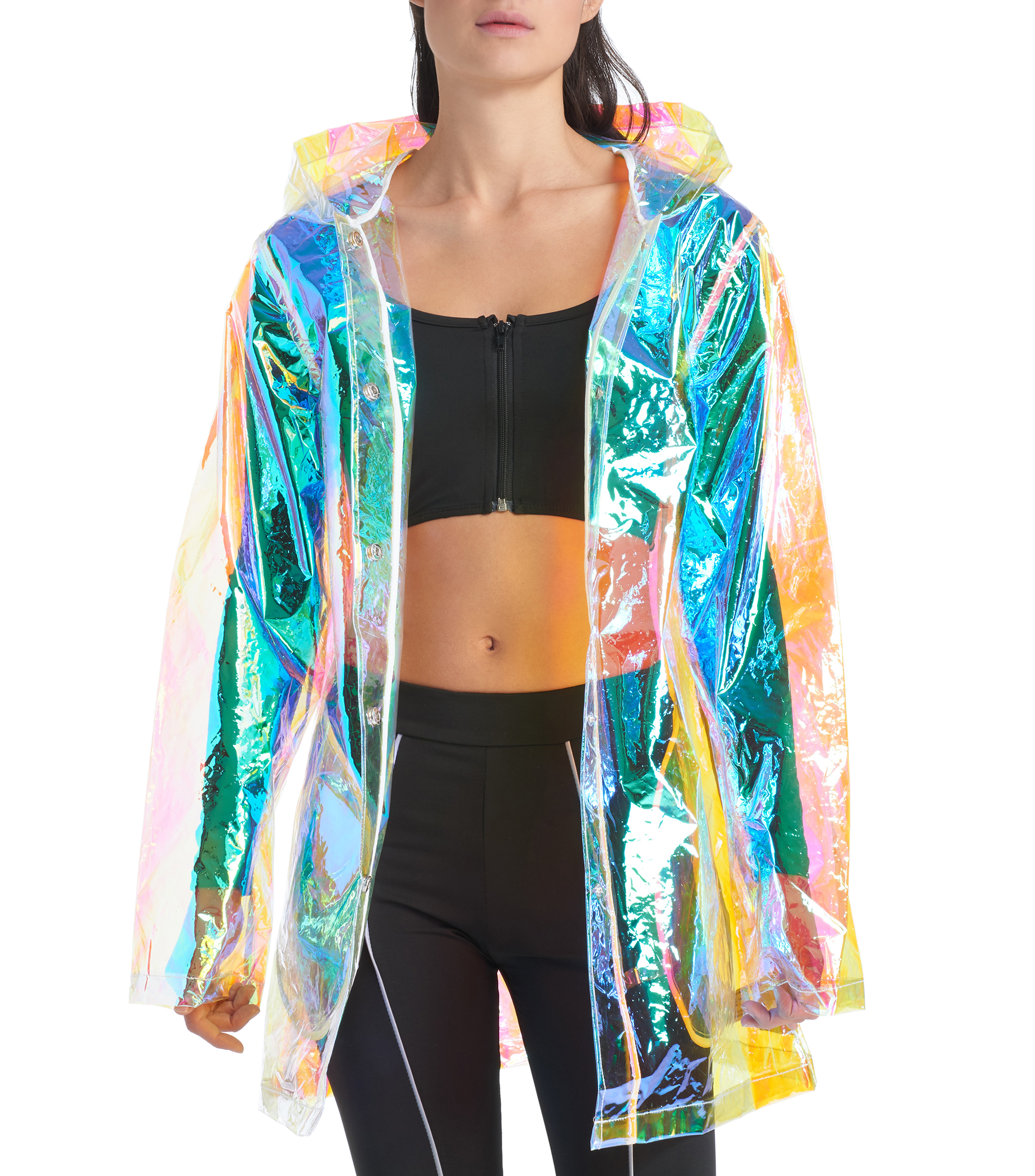 Chamarra de plastico transparente clearance