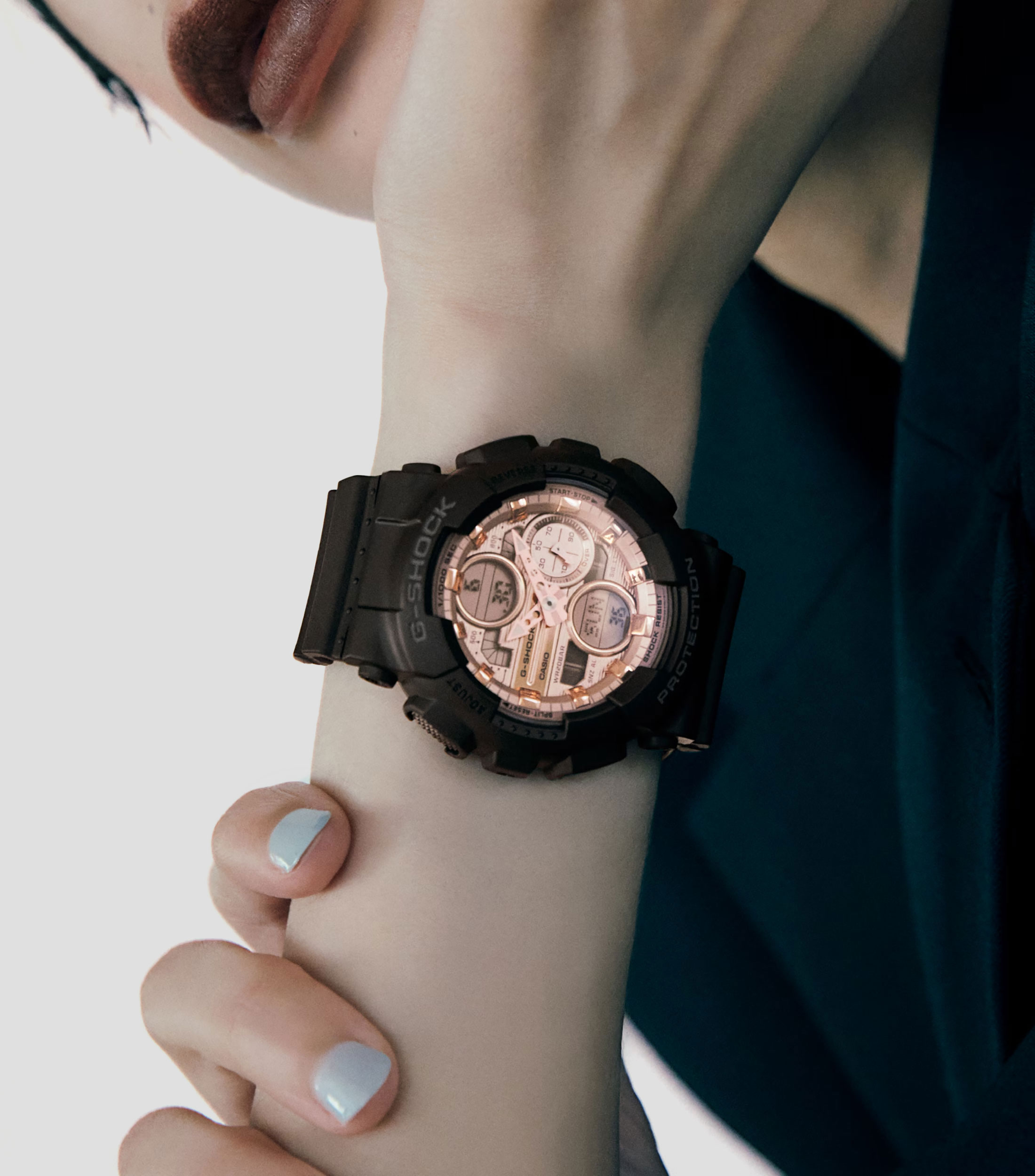 Reloj para Mujer G-SHOCK casual Oro Rosa, Negro