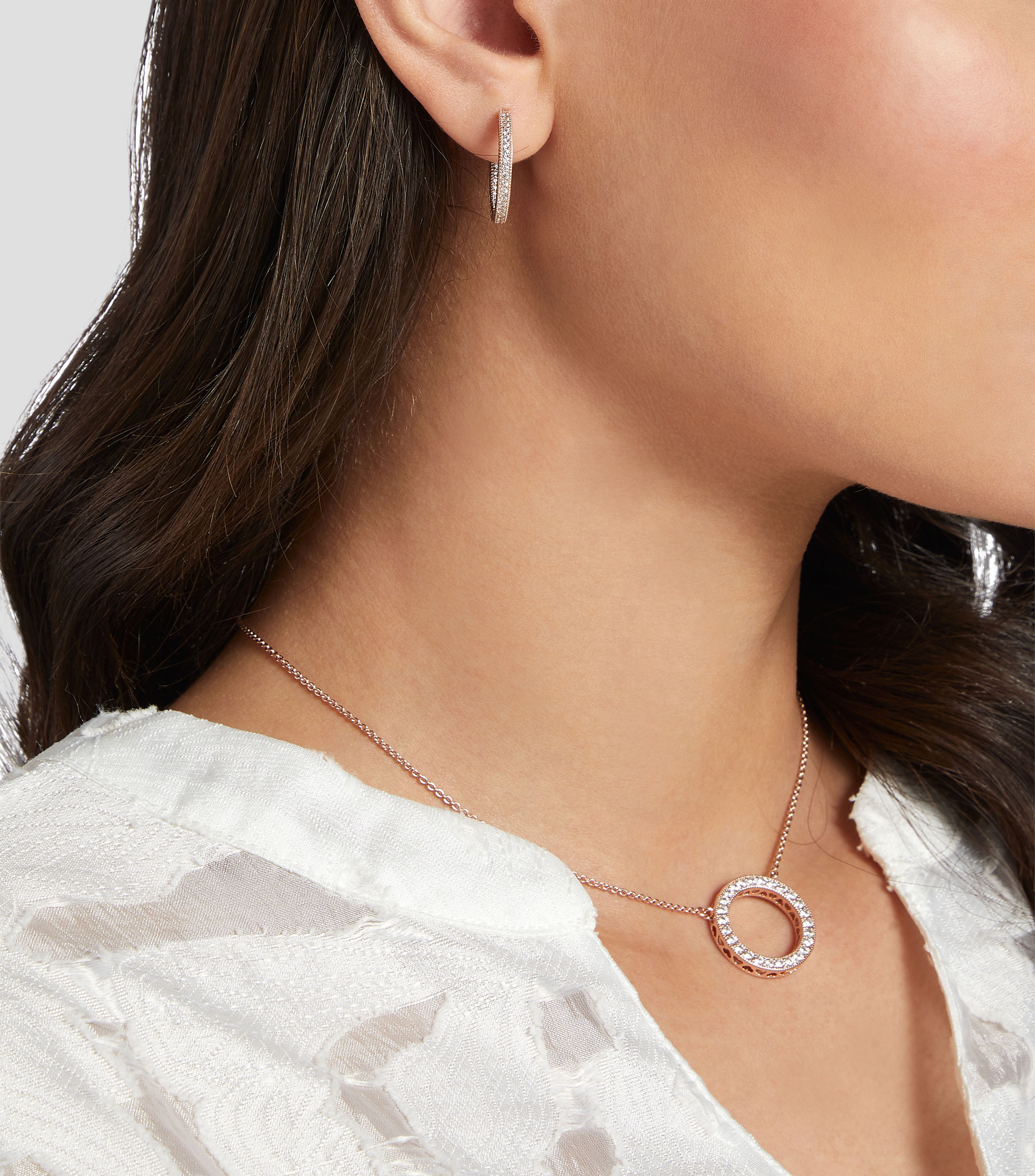 Aretes con Circonias Mujer