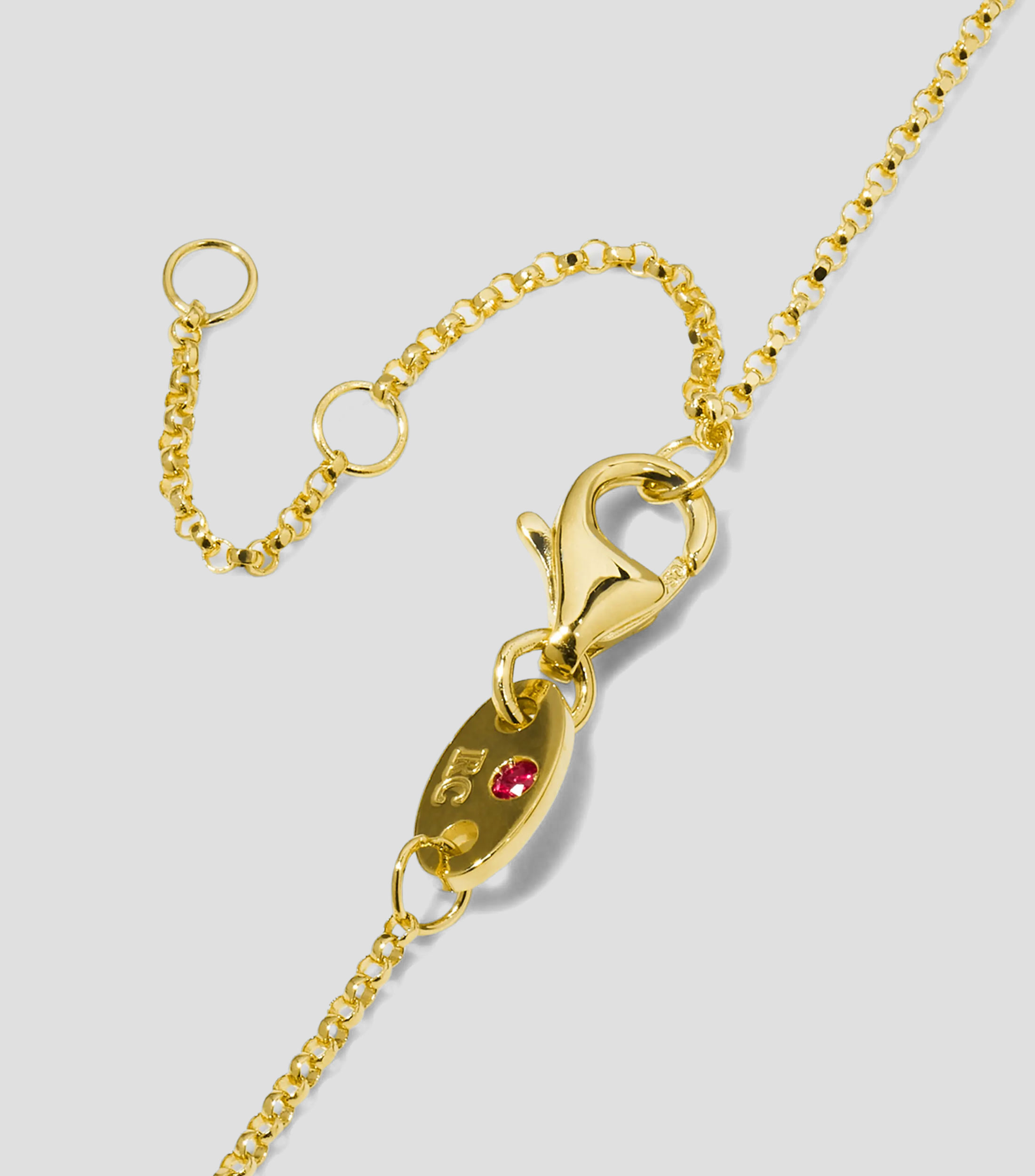 Collar letra "S" en oro amarillo de 18 Kilates con diamante Princess Mujer