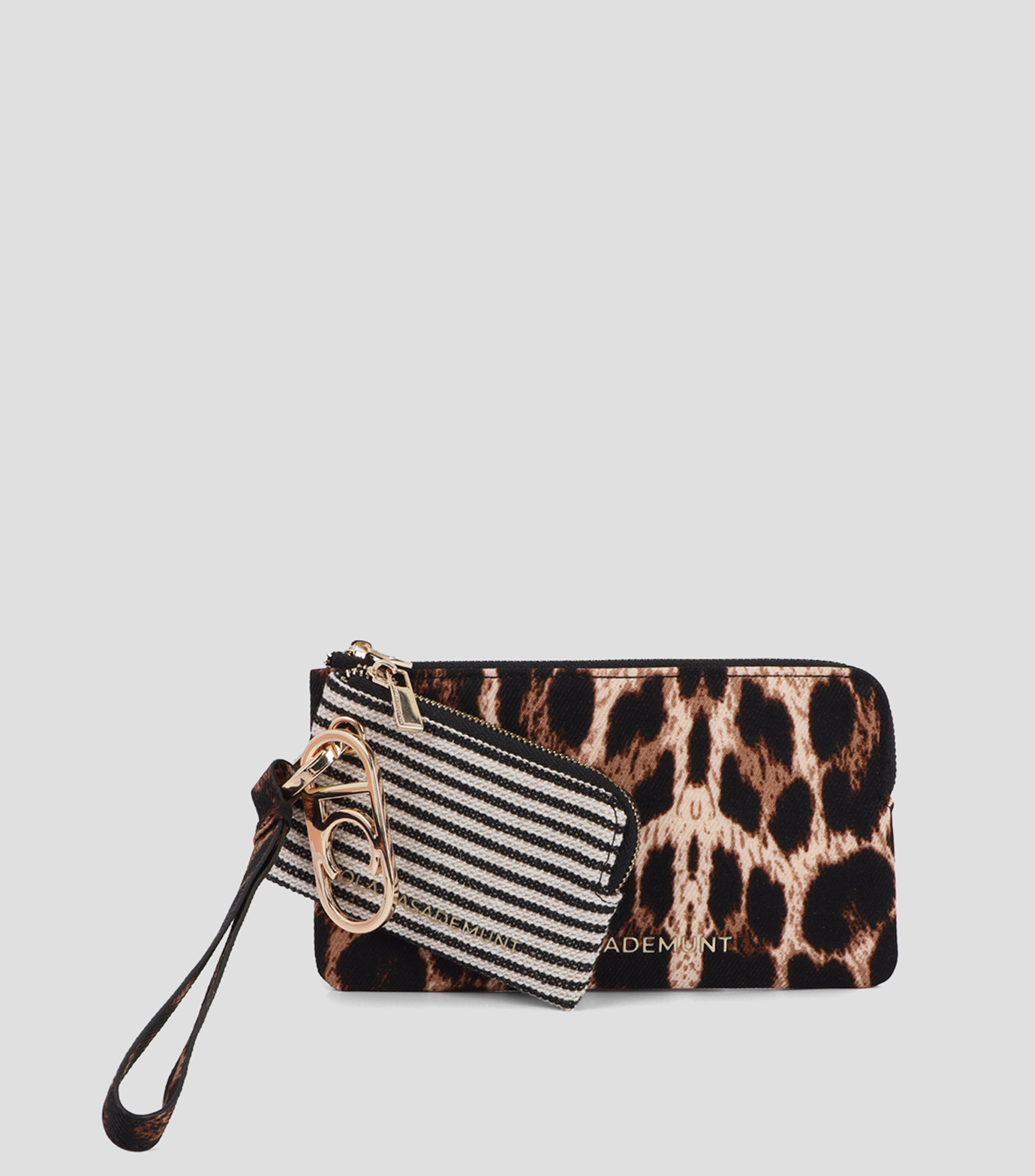 Bolsa wristlet multicolor animalprint Mujer
