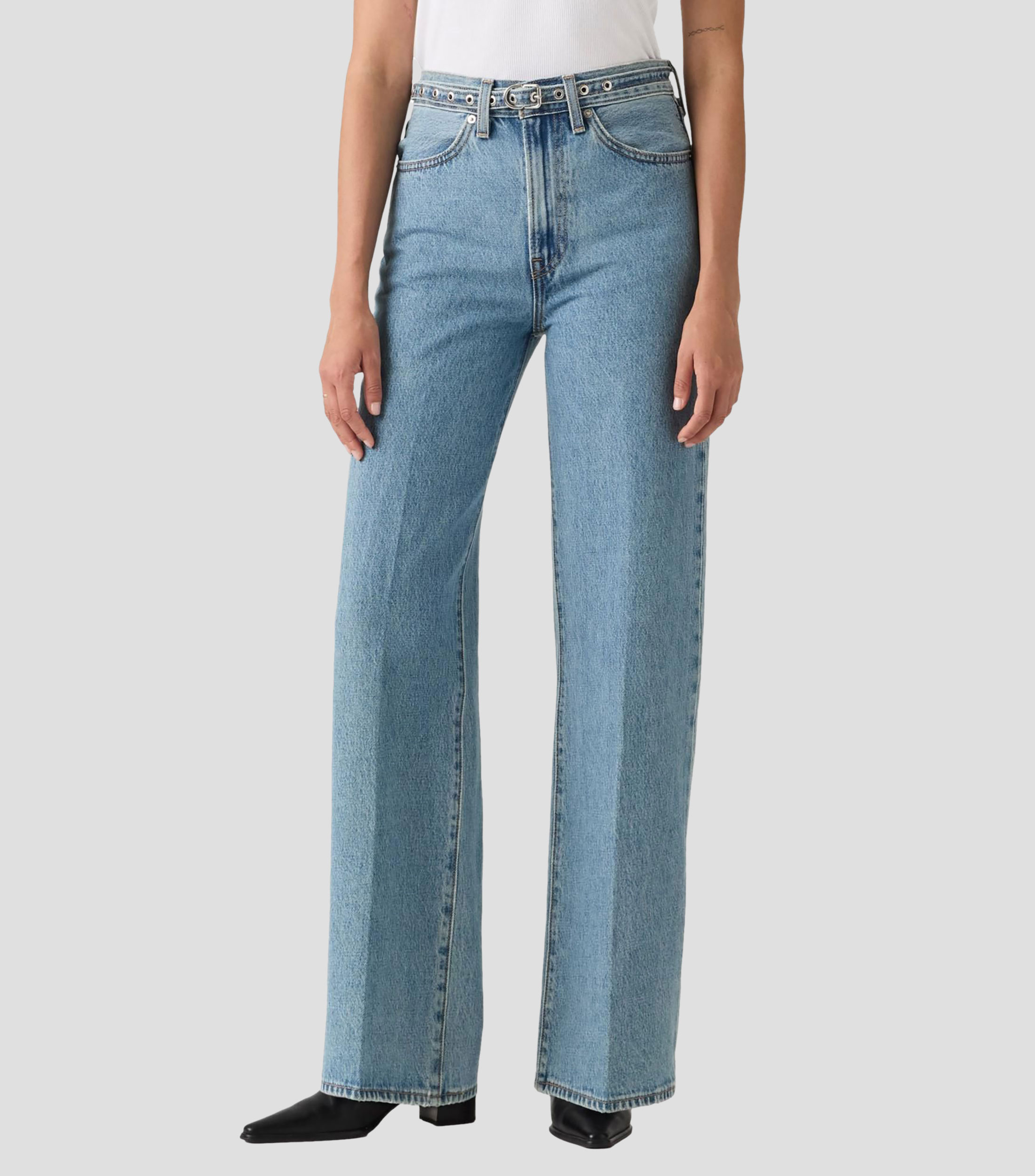 Jeans Recto liso Mujer