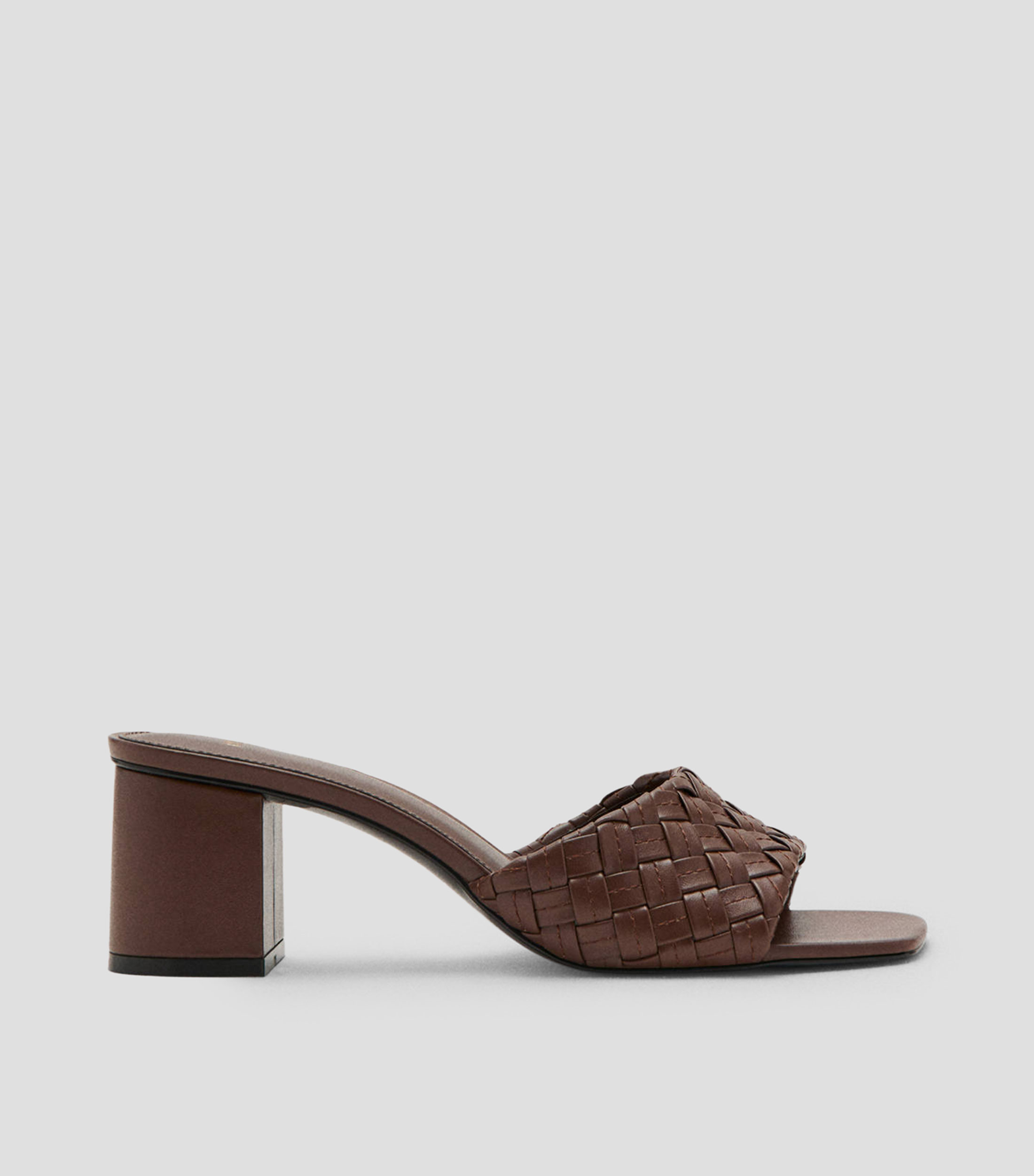 Sandalias con tacón medio ancho Mujer