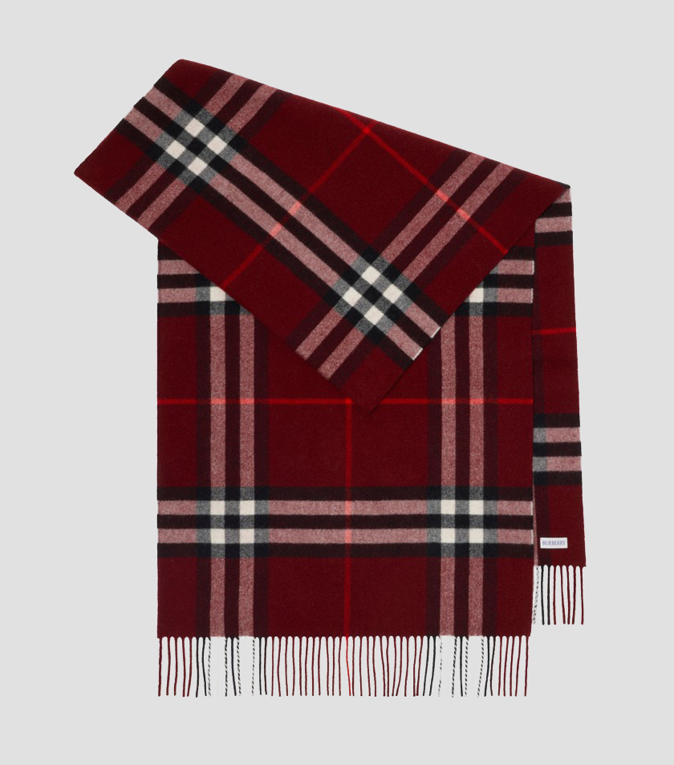Bufanda roja con cuadros Unisex