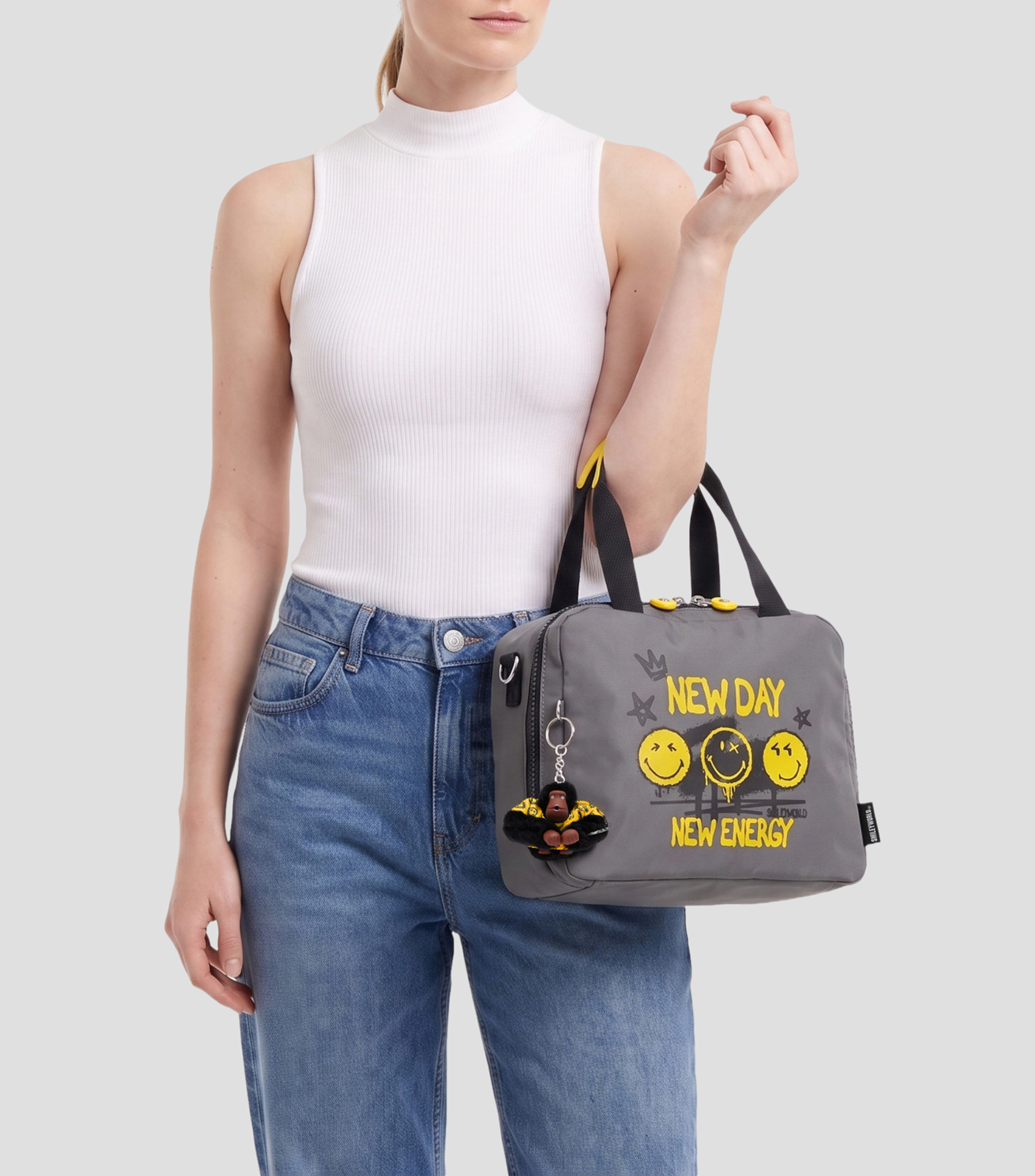 Lonchera Miyo Happy Face Grey Unisex