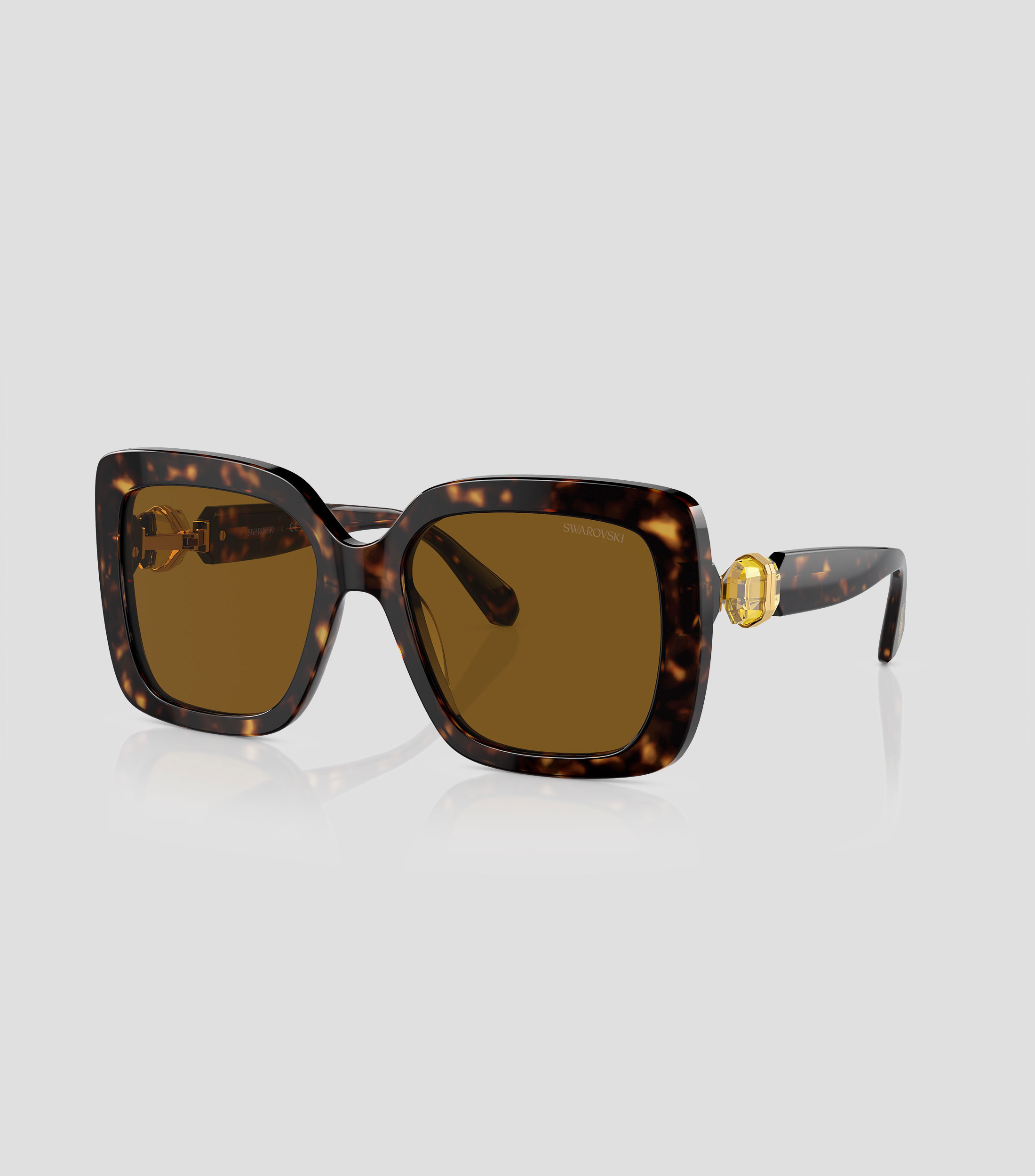 Lentes de sol cuadrados carey Mujer