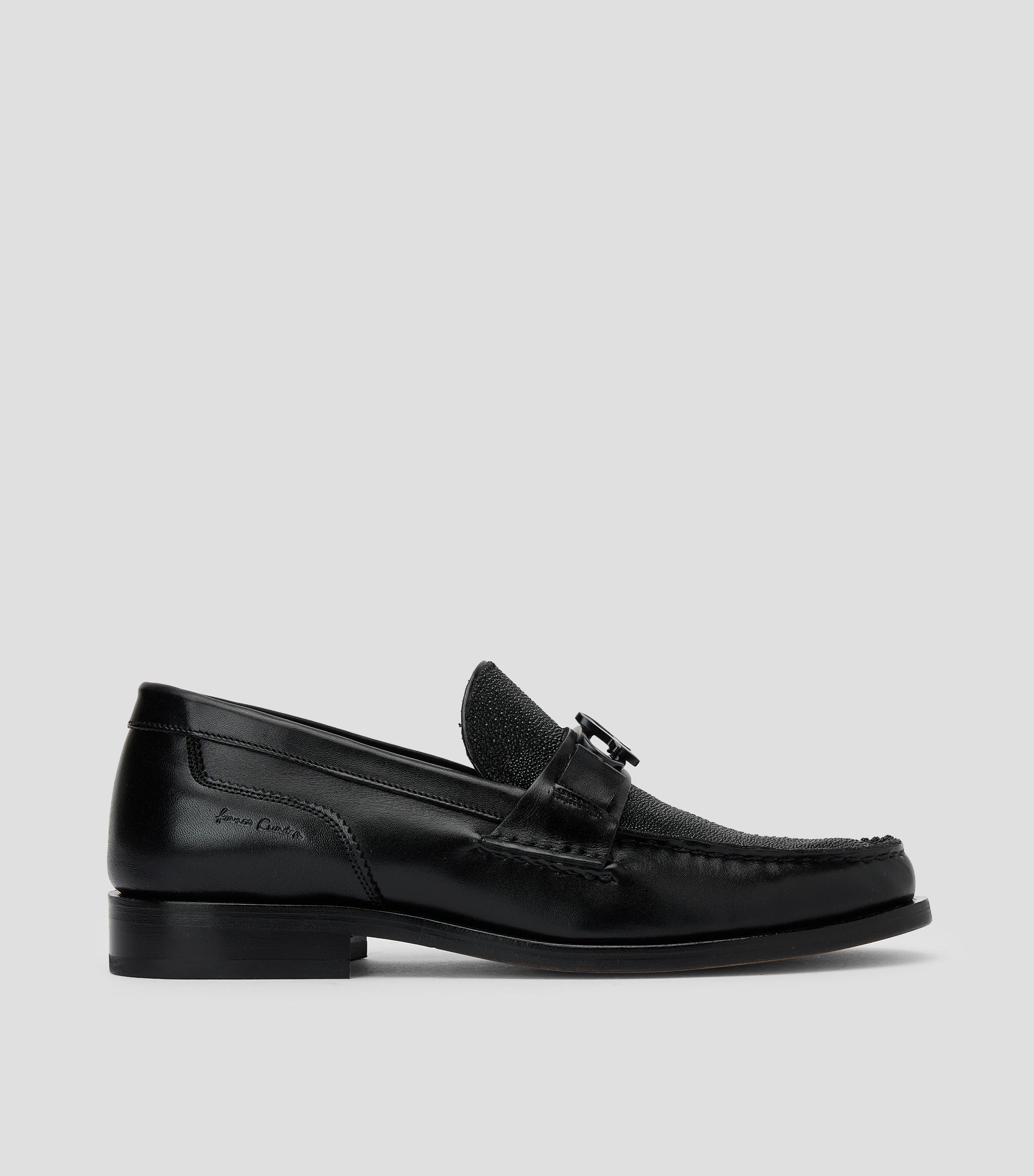 Mocasines en piel genuina de mantarraya Hombre