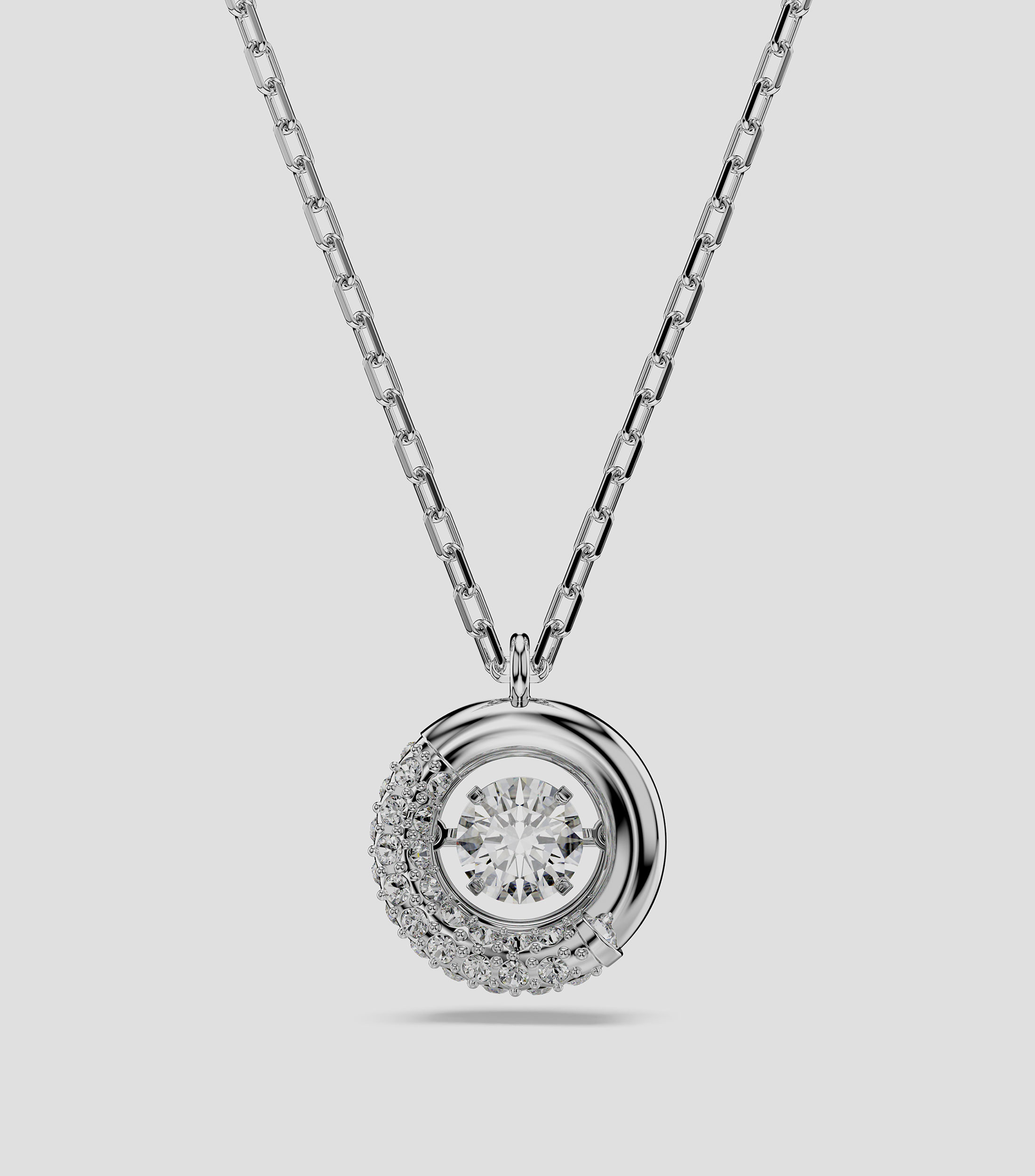 Collar con mitad de cristales Mujer