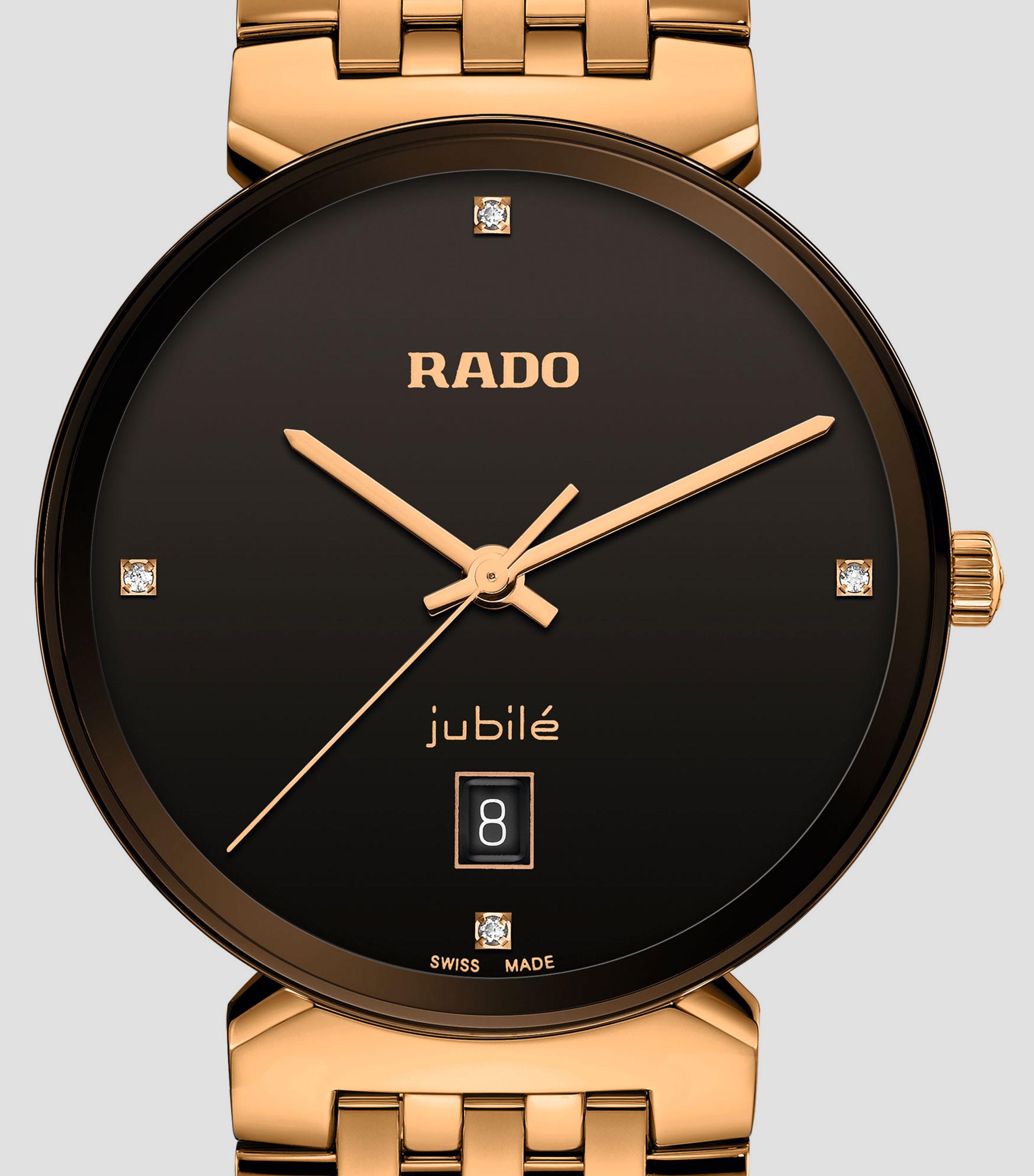 Reloj Unisex Cuarzo Florence Diamonds Classic Carátula Negra