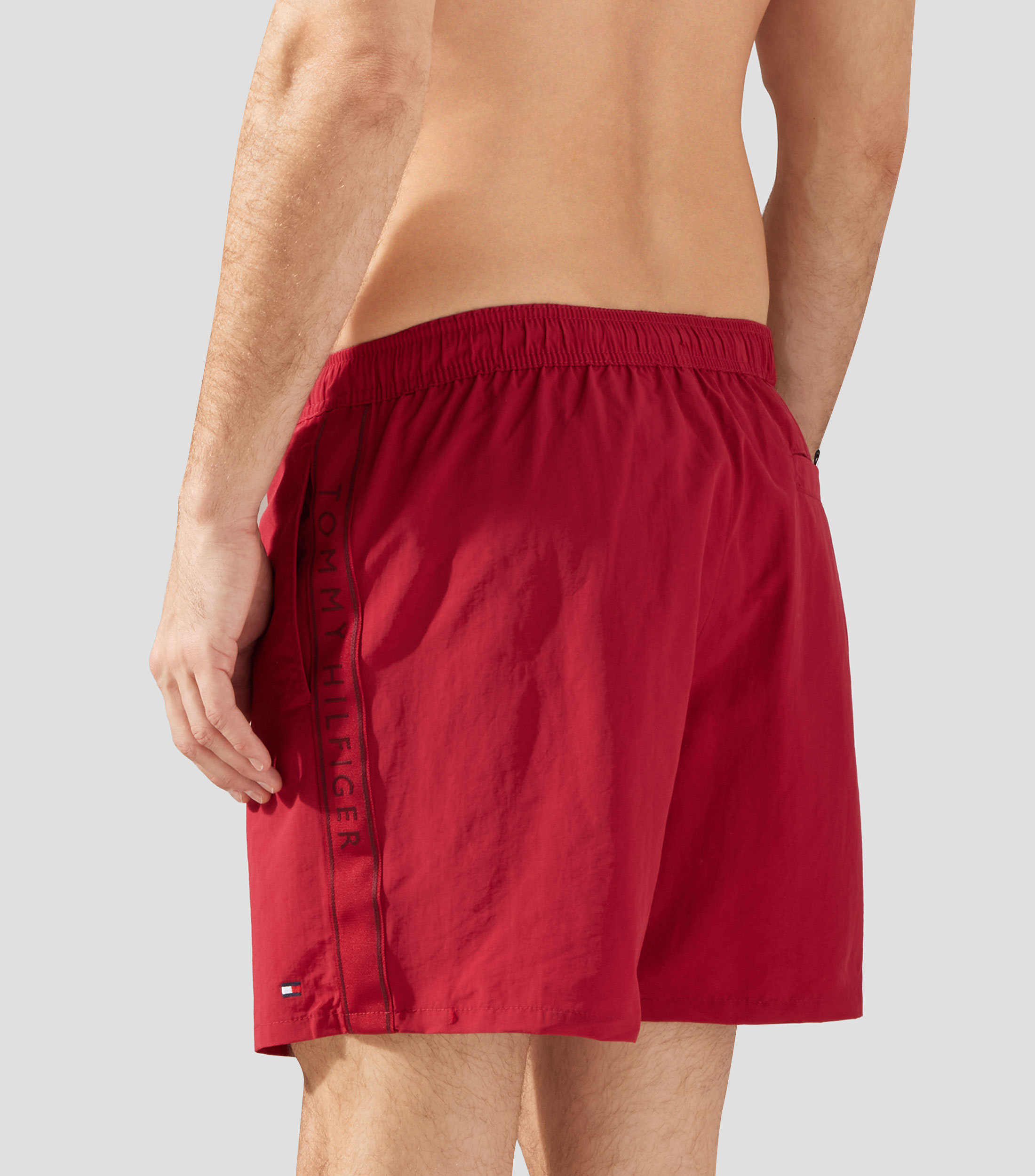 Traje de baño largo liso Hombre