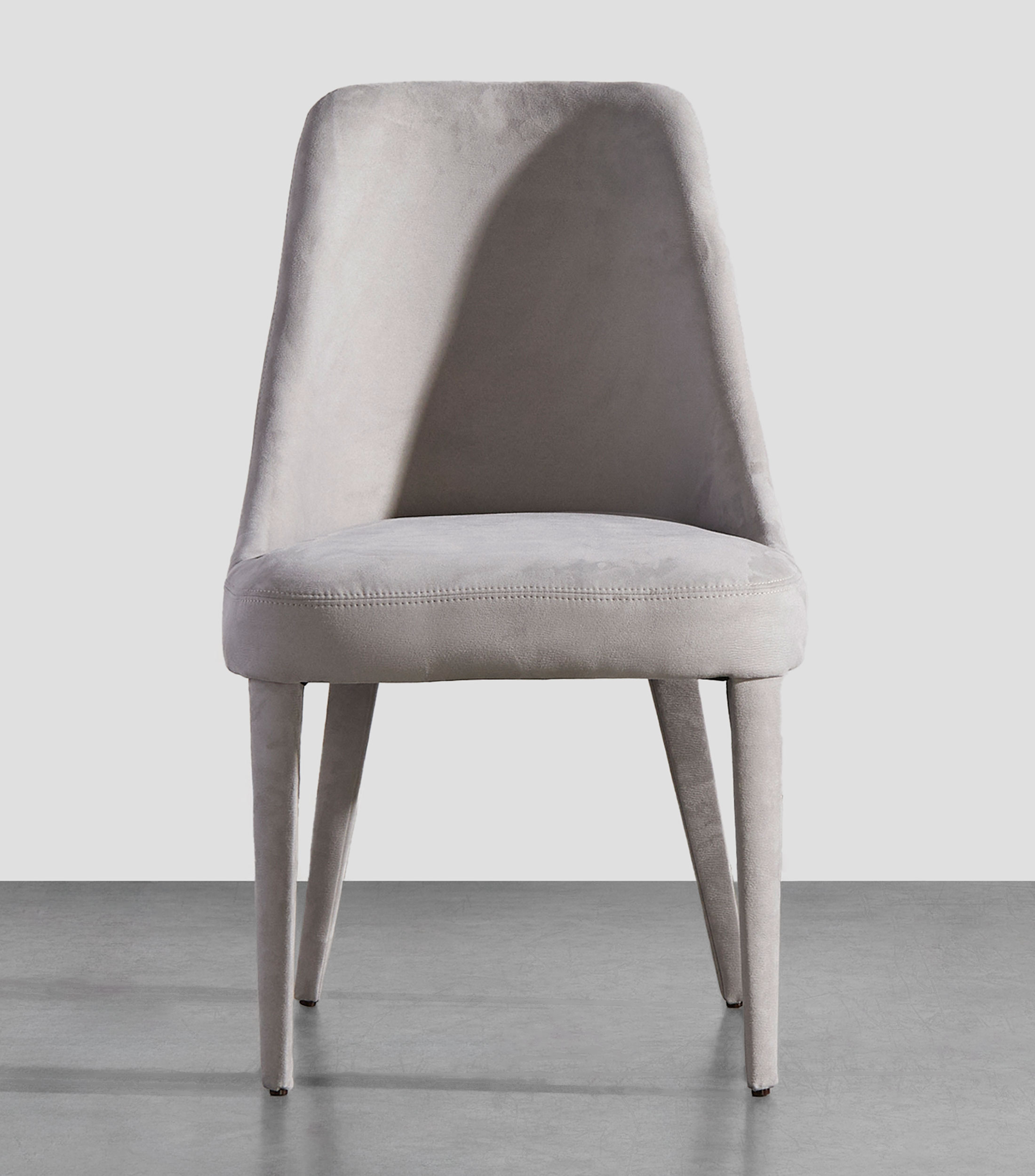 Silla para comedor Daikiri en sintético gris lisa