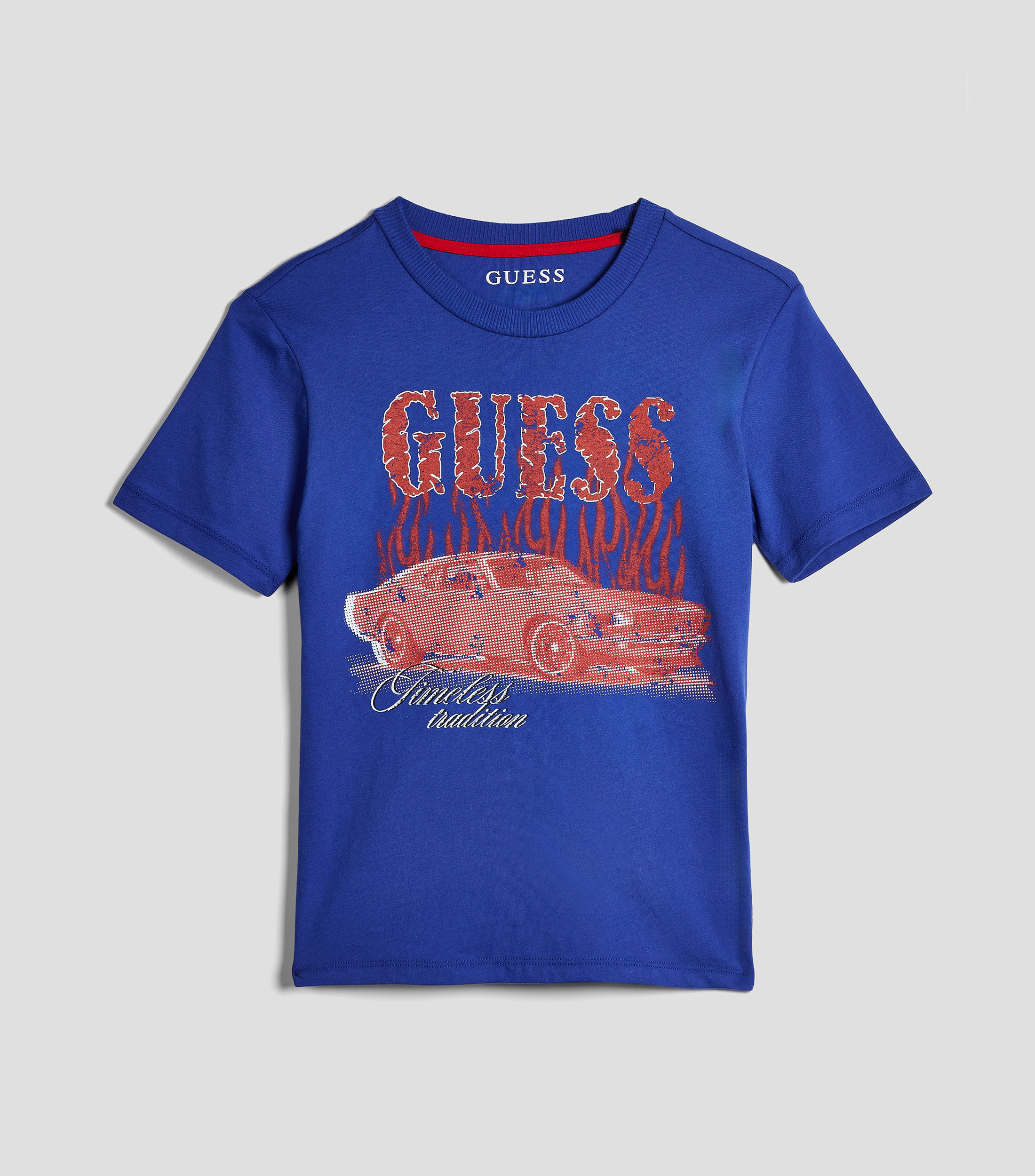 Playera cuello redondo manga corta con estampado Niño