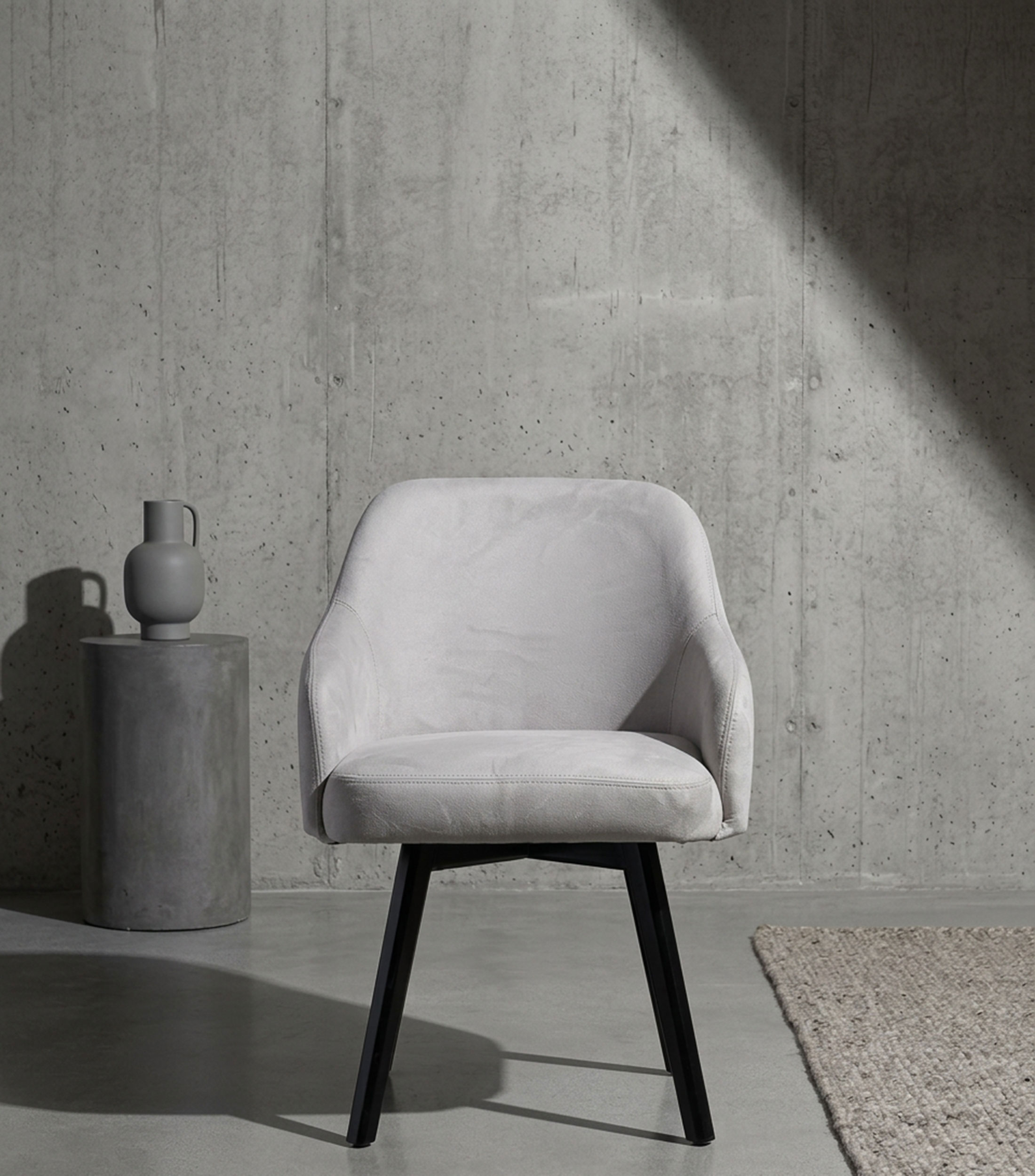Silla Moka liso Gris