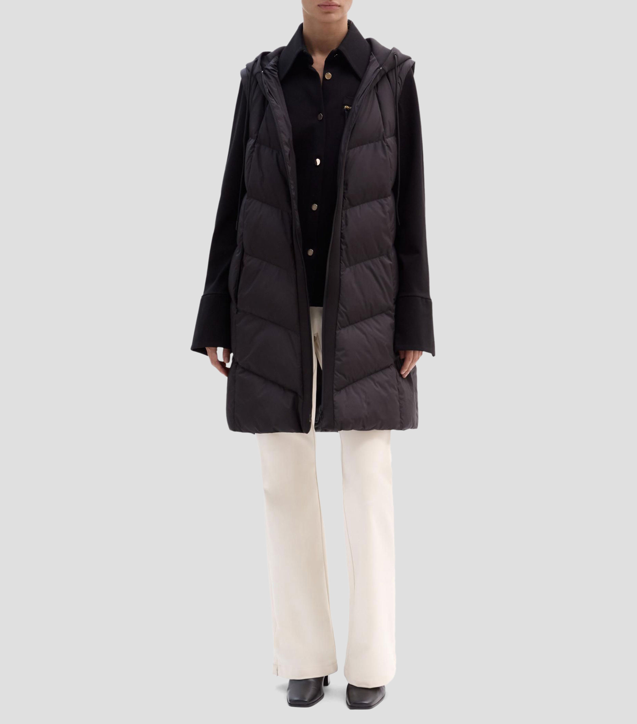 Chamarra tipo puffer con capucha Mujer