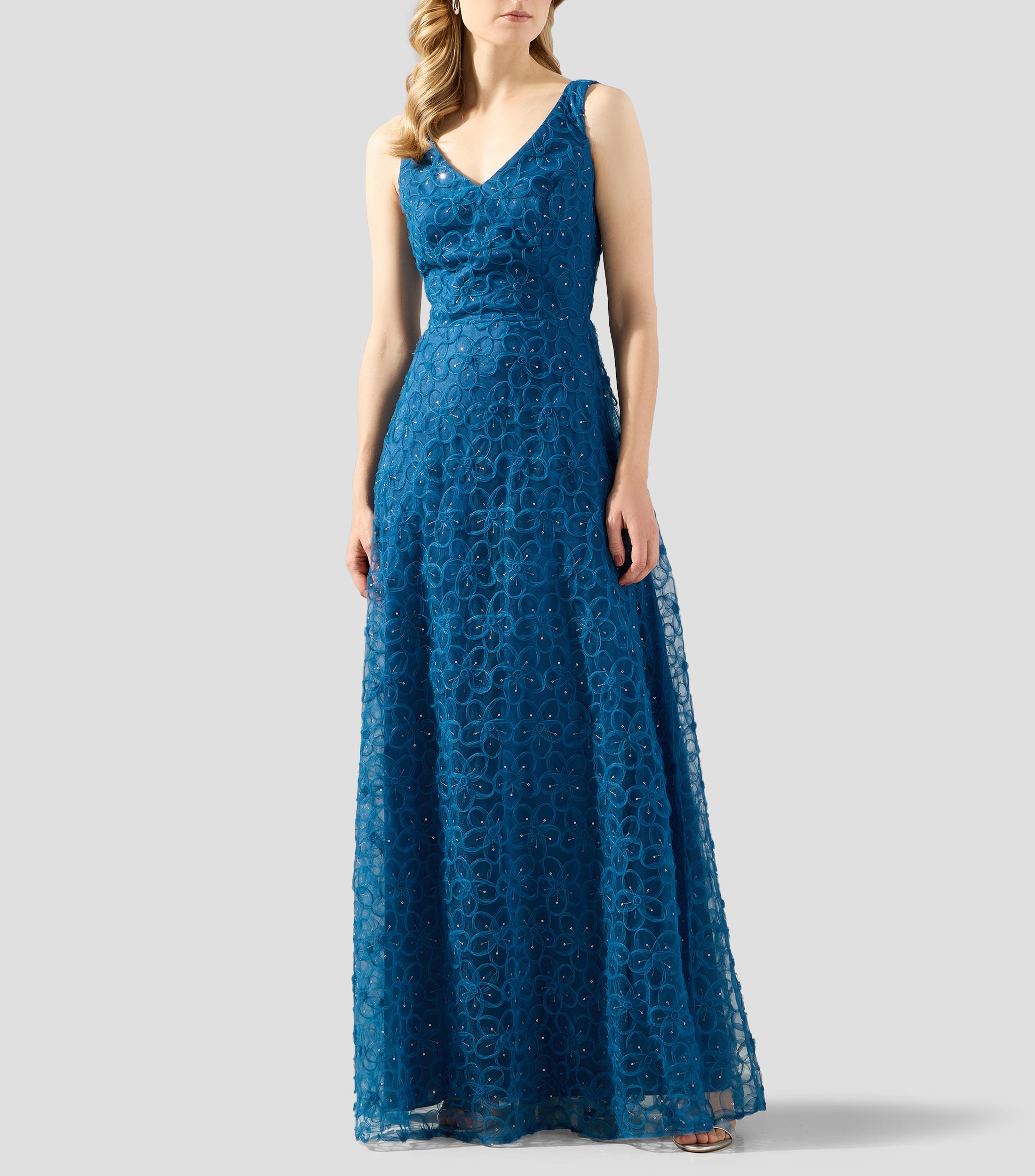 Vestido maxi fantasía Mujer