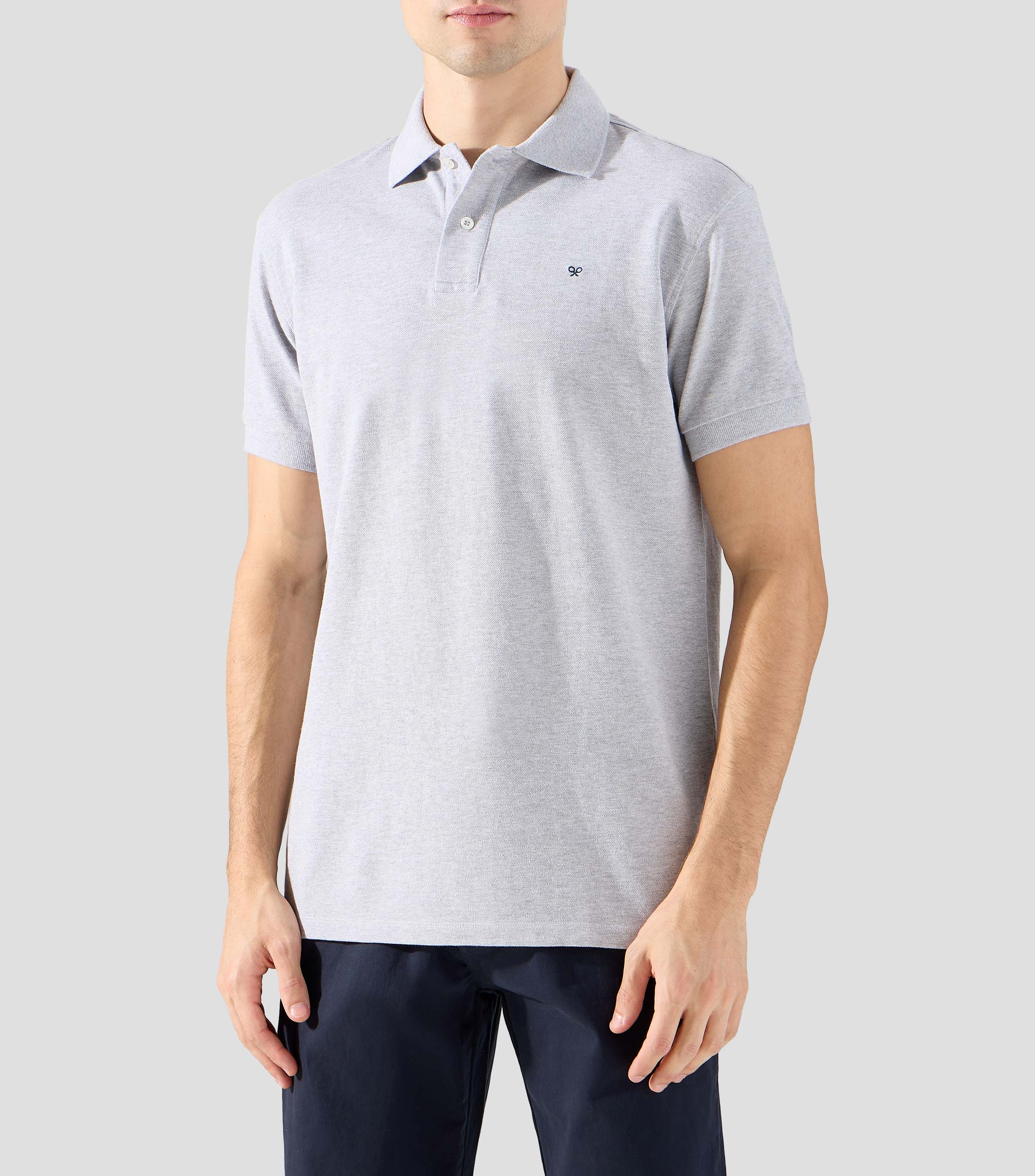 Playera tipo Polo manga corta lisa Hombre