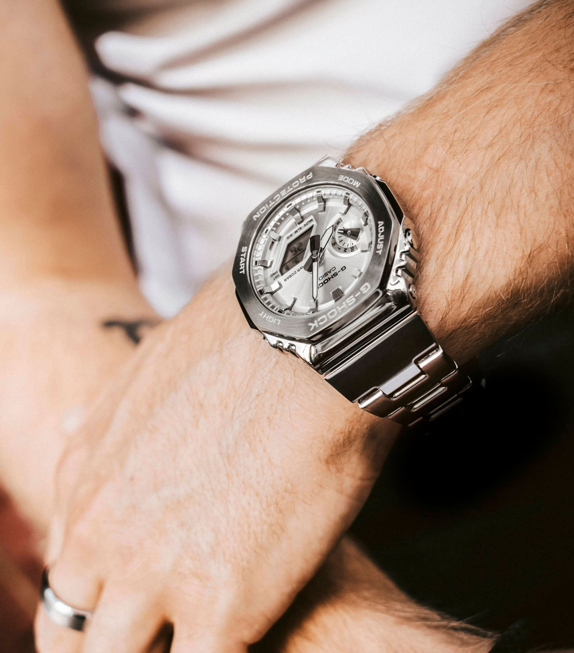 Reloj para Hombre G-Shock Casual Plateado