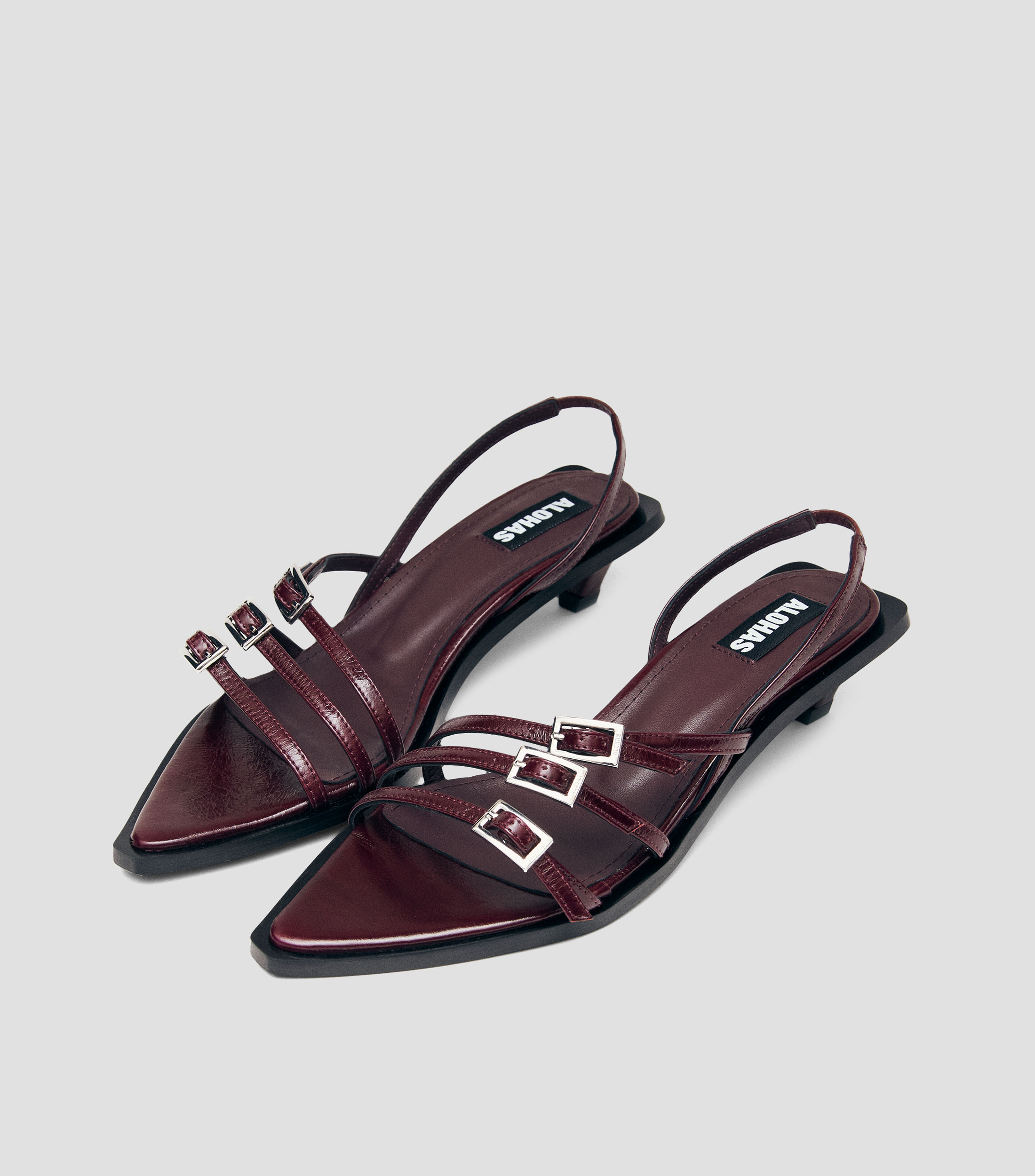 Sandalias con tacón bajo Mujer
