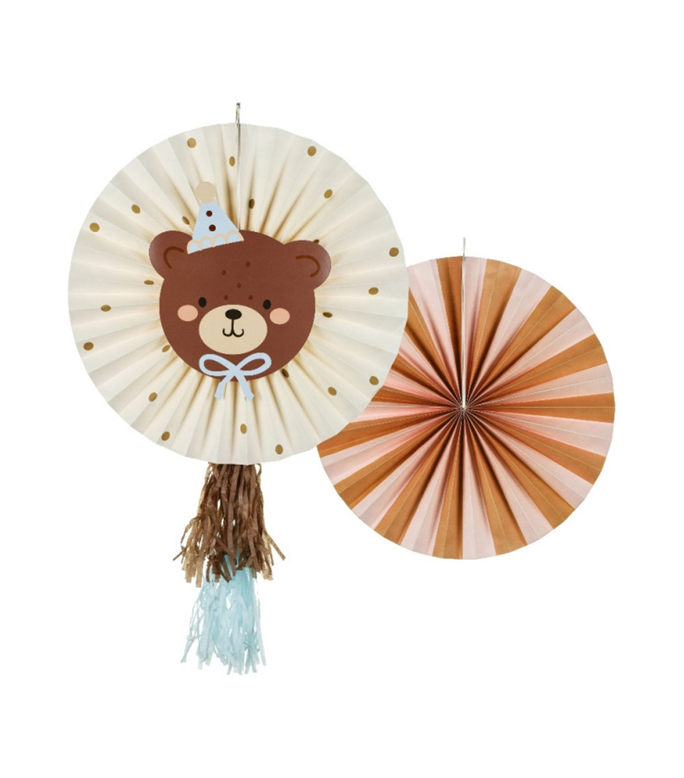 Set 2 rosetas decorativas con oso