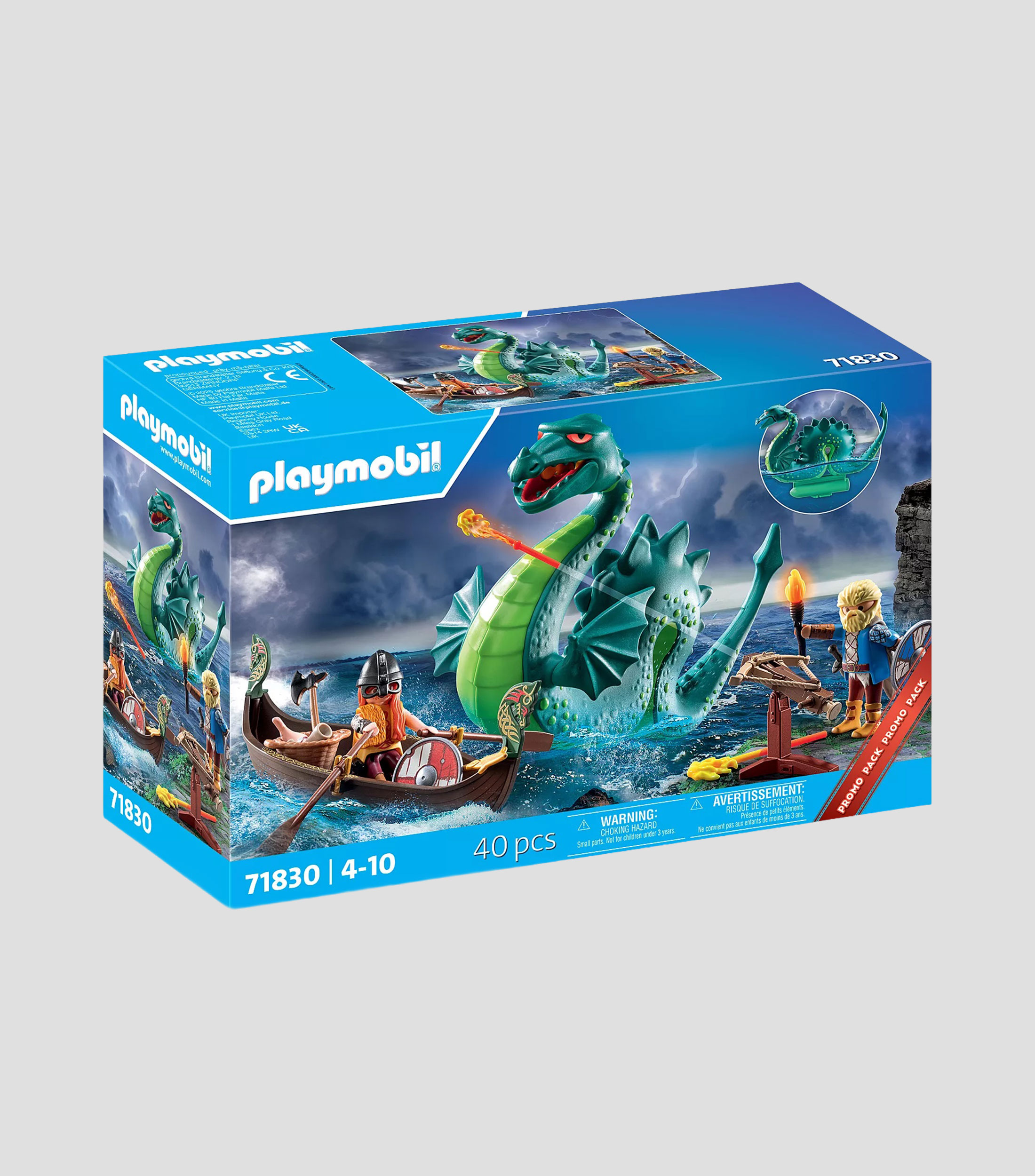 Playset Vikingos con monstruo marino