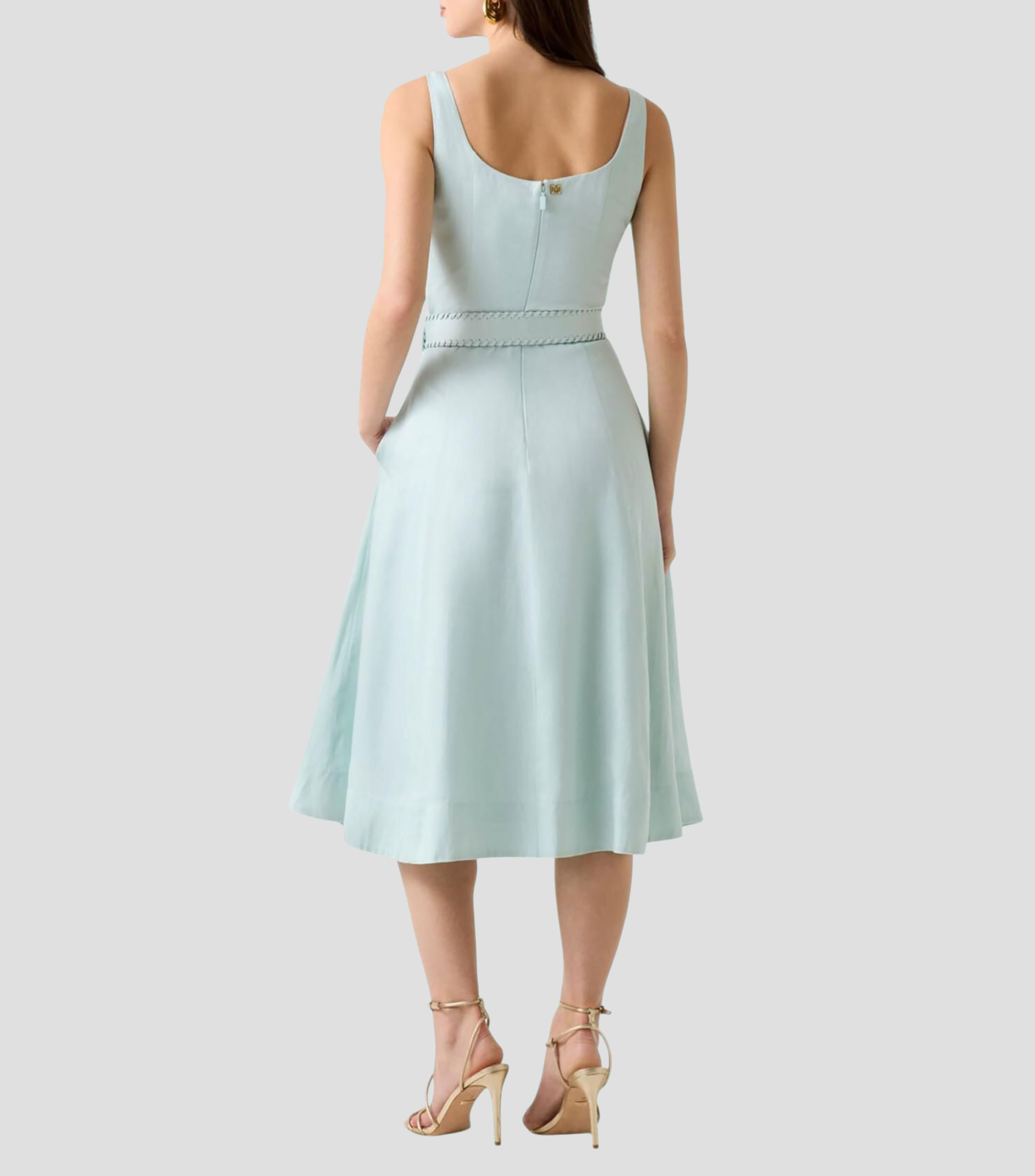 Vestido midi liso Jane Mujer