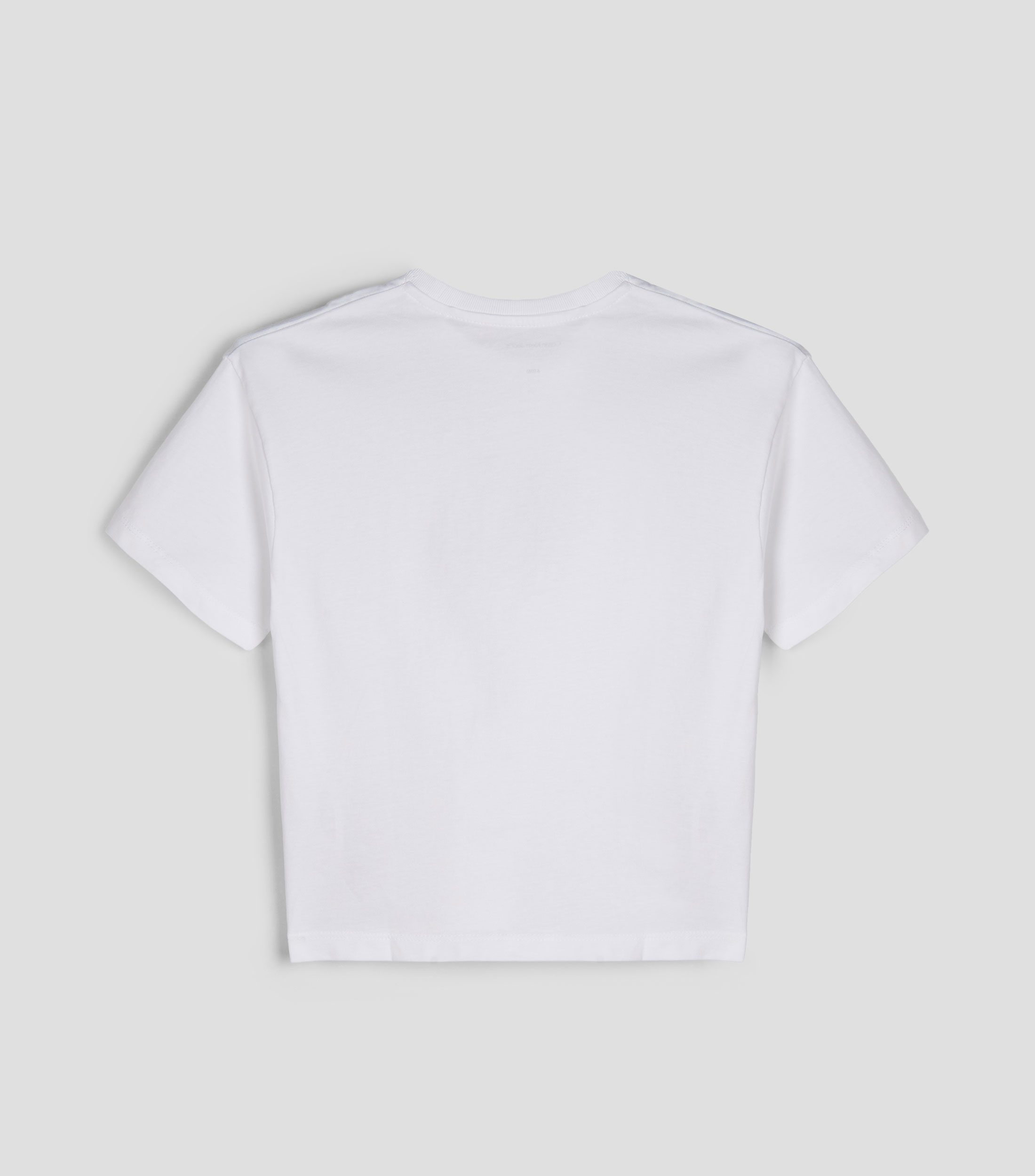 Playera de cuello redondo con manga corta estampada Niña