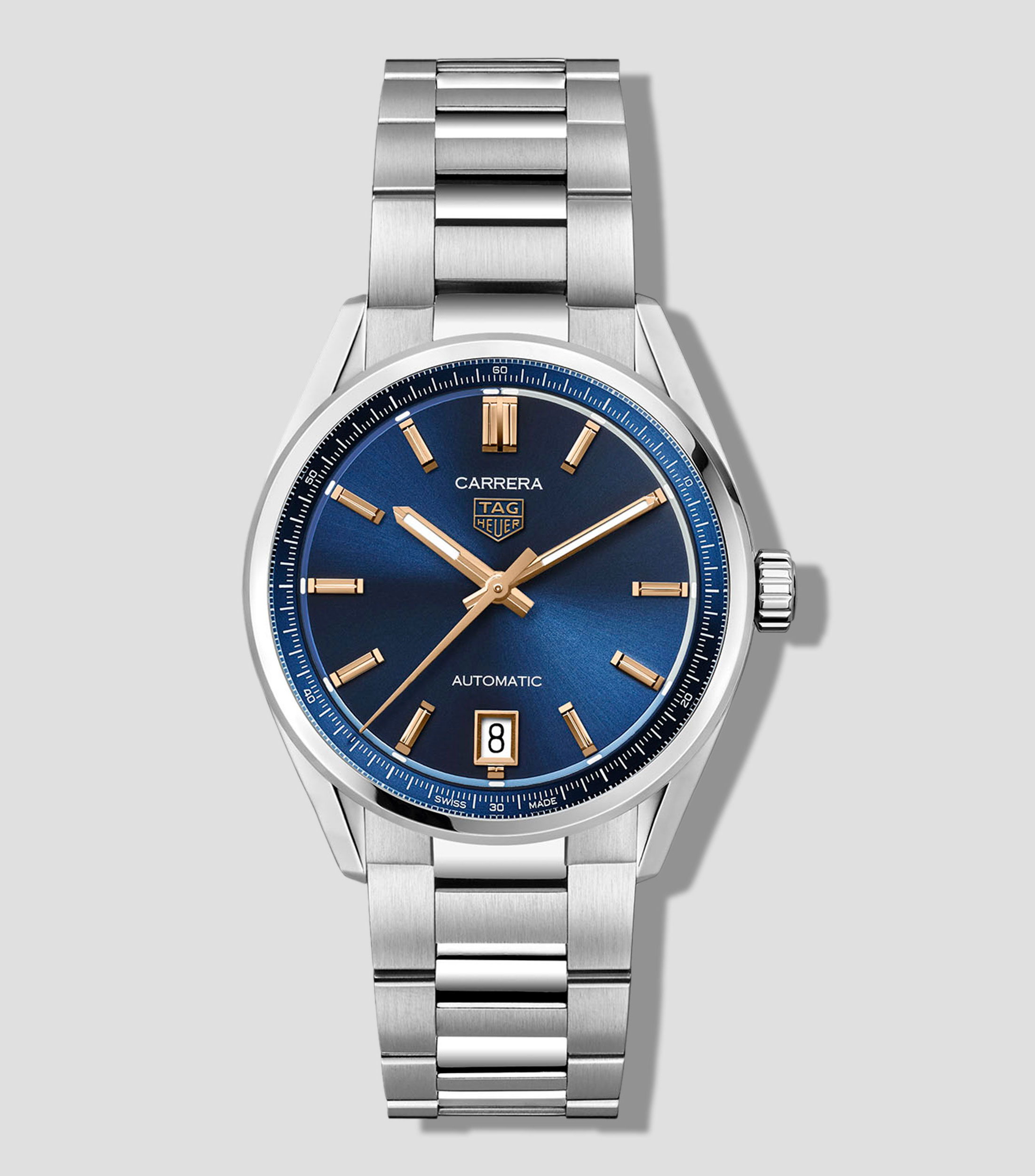 Reloj Unisex Carrera casual plateado/azul
