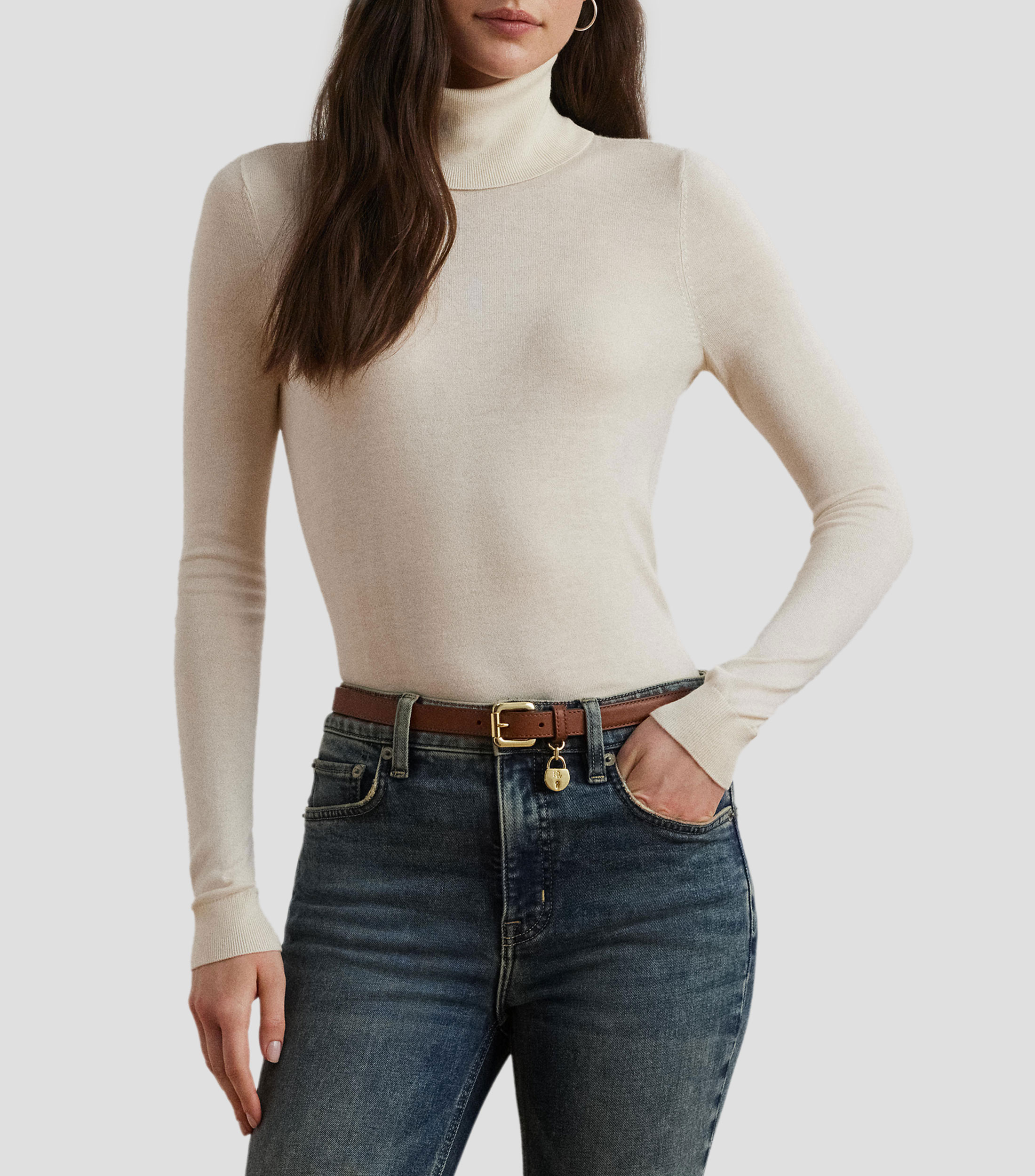 Suéter cuello alto Mujer