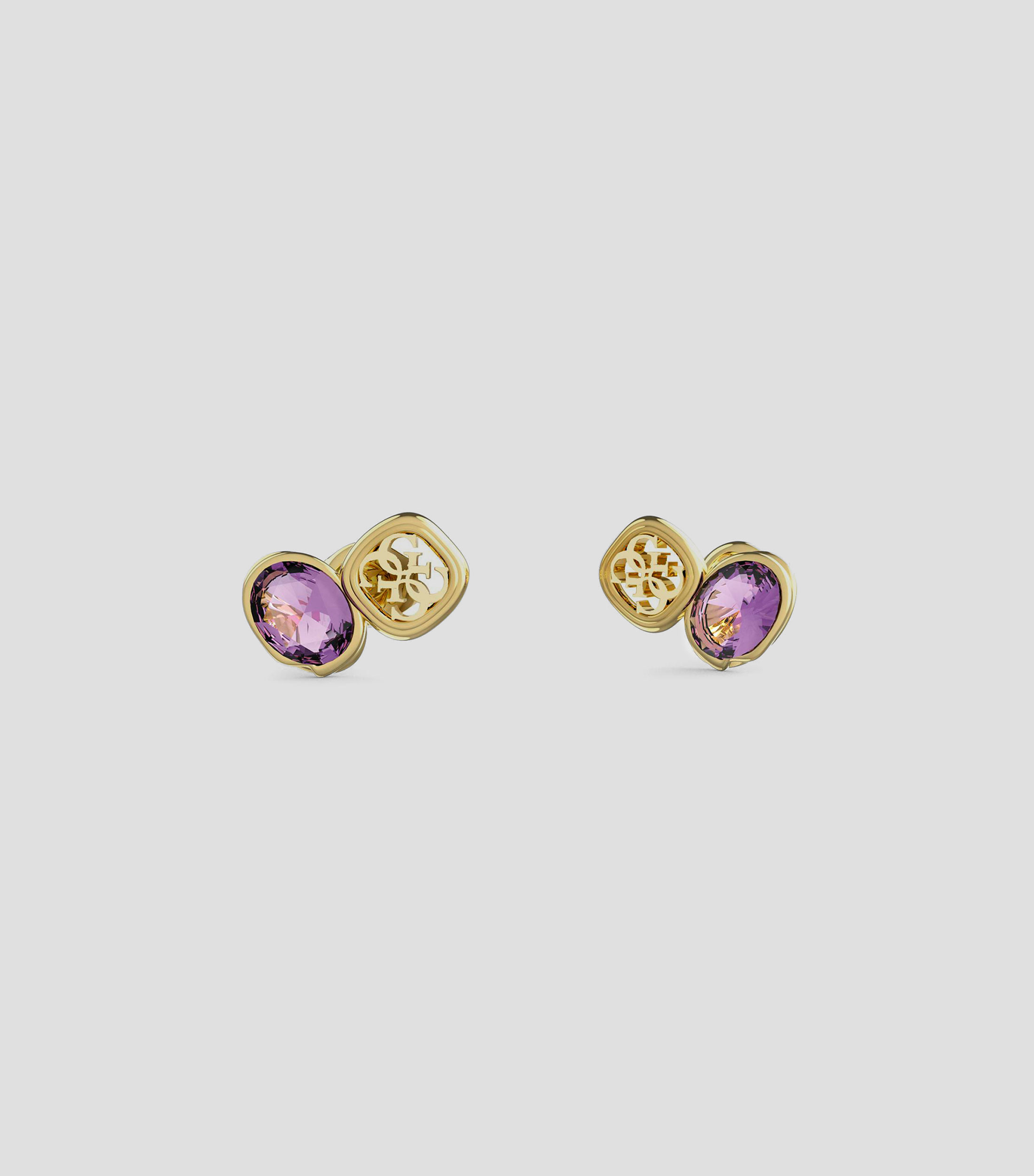 Aretes ovalados con cristales Mamounia Mujer