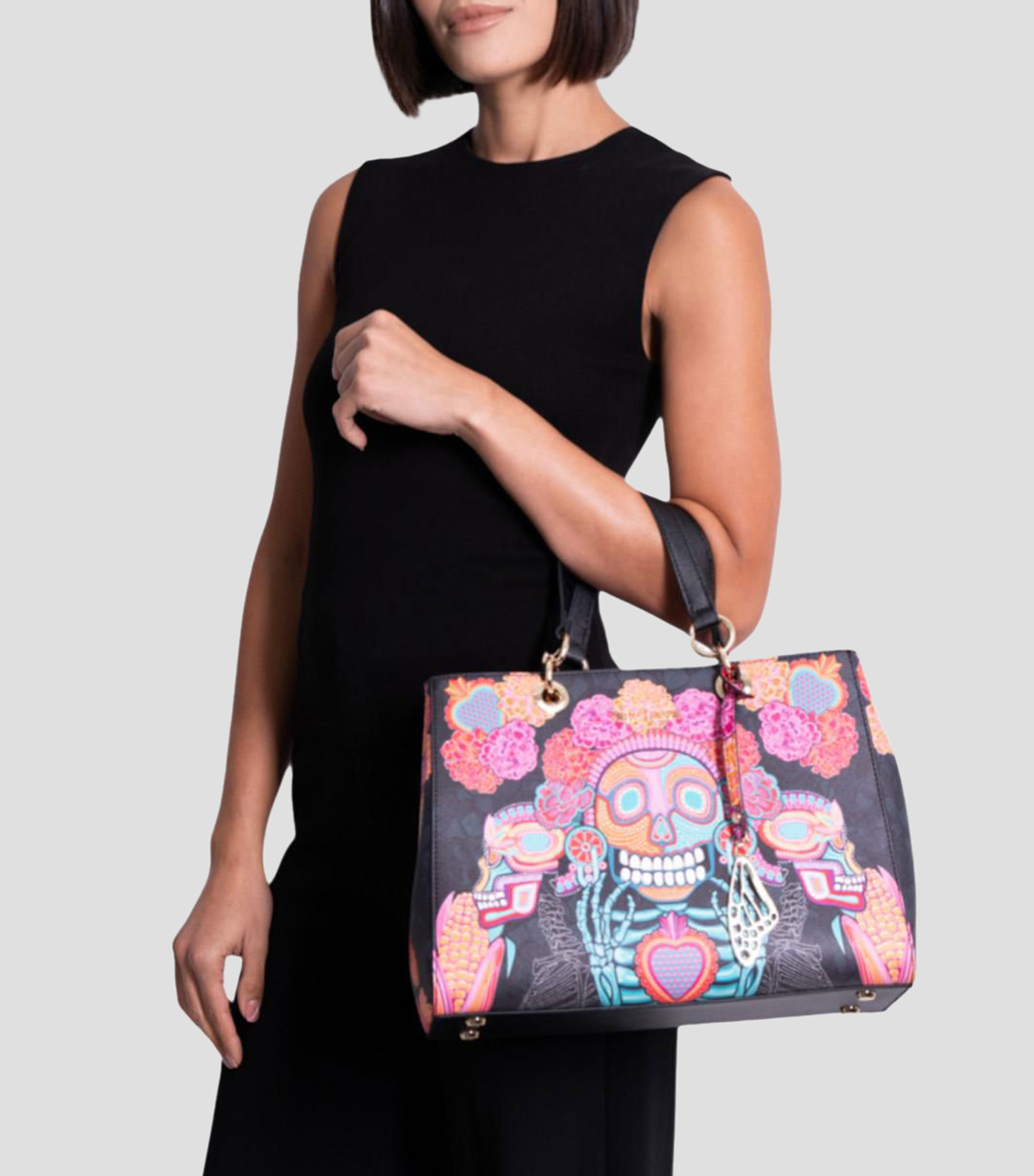 Bolsa Tote Día de Muerto Catrina Mujer