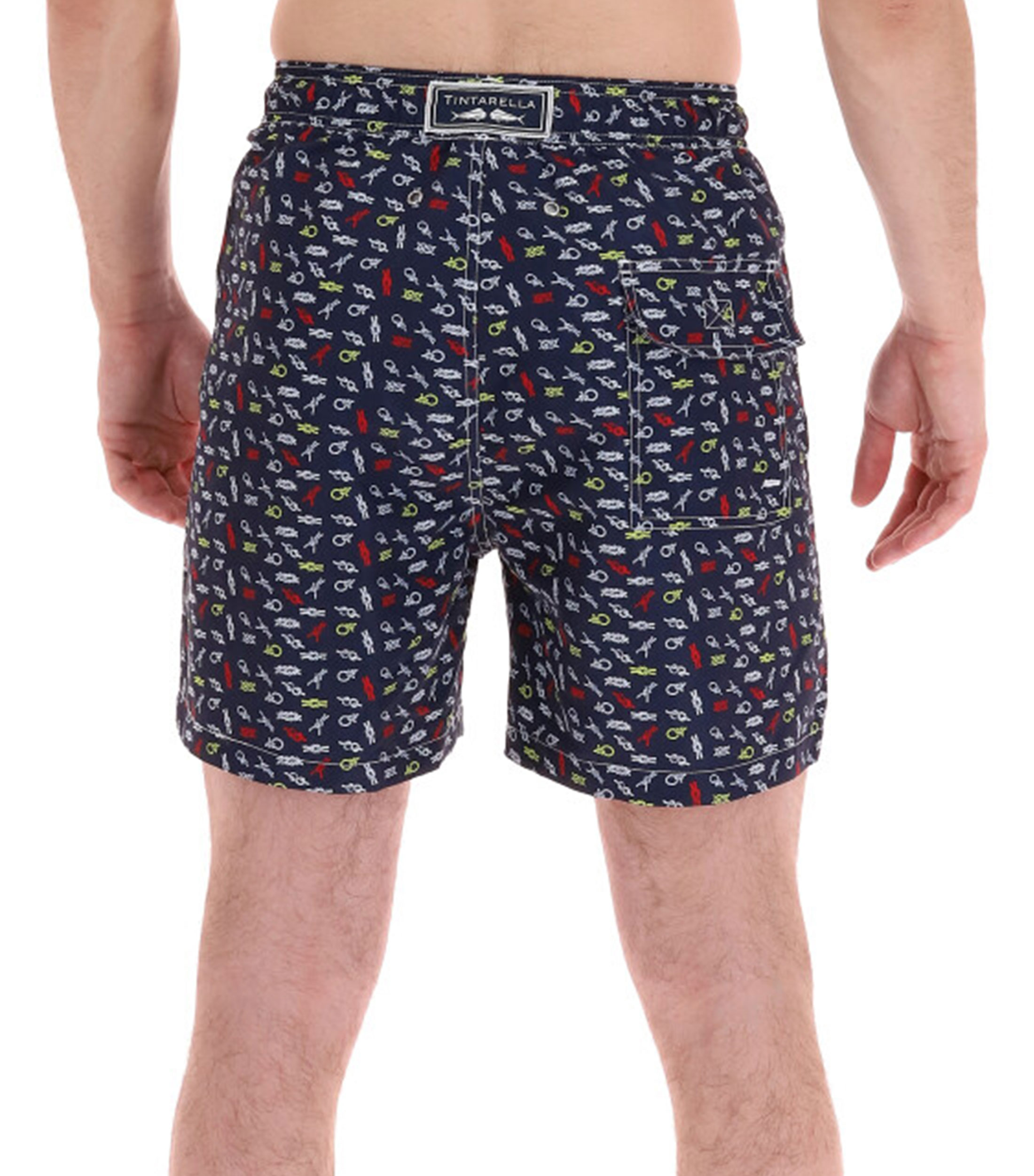 Traje de Baño largo multicolor Hombre