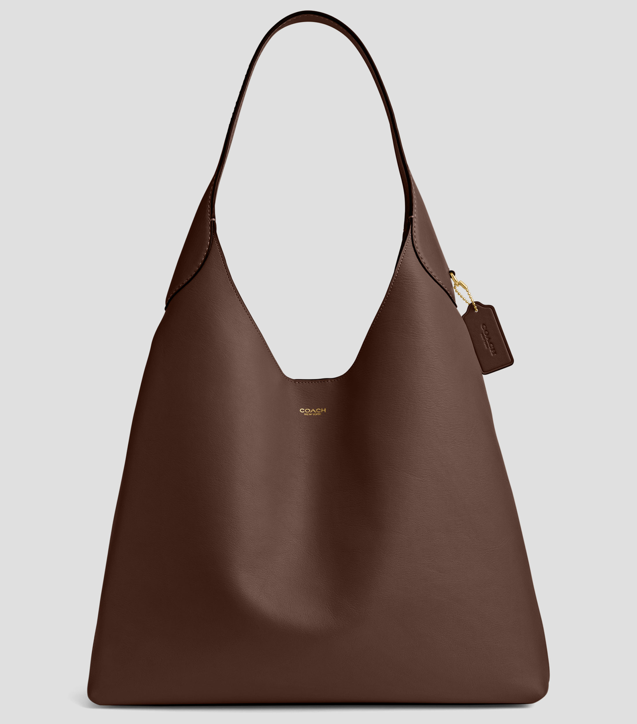 Bolsa shoulder café en piel Brooklyn 39 lisa Mujer