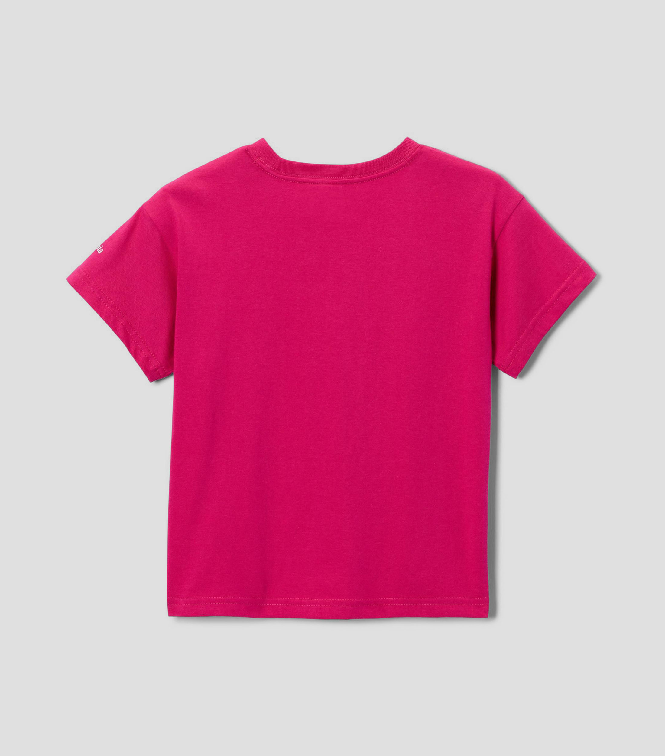Playera de cuello redondo con manga corta estampada Niña