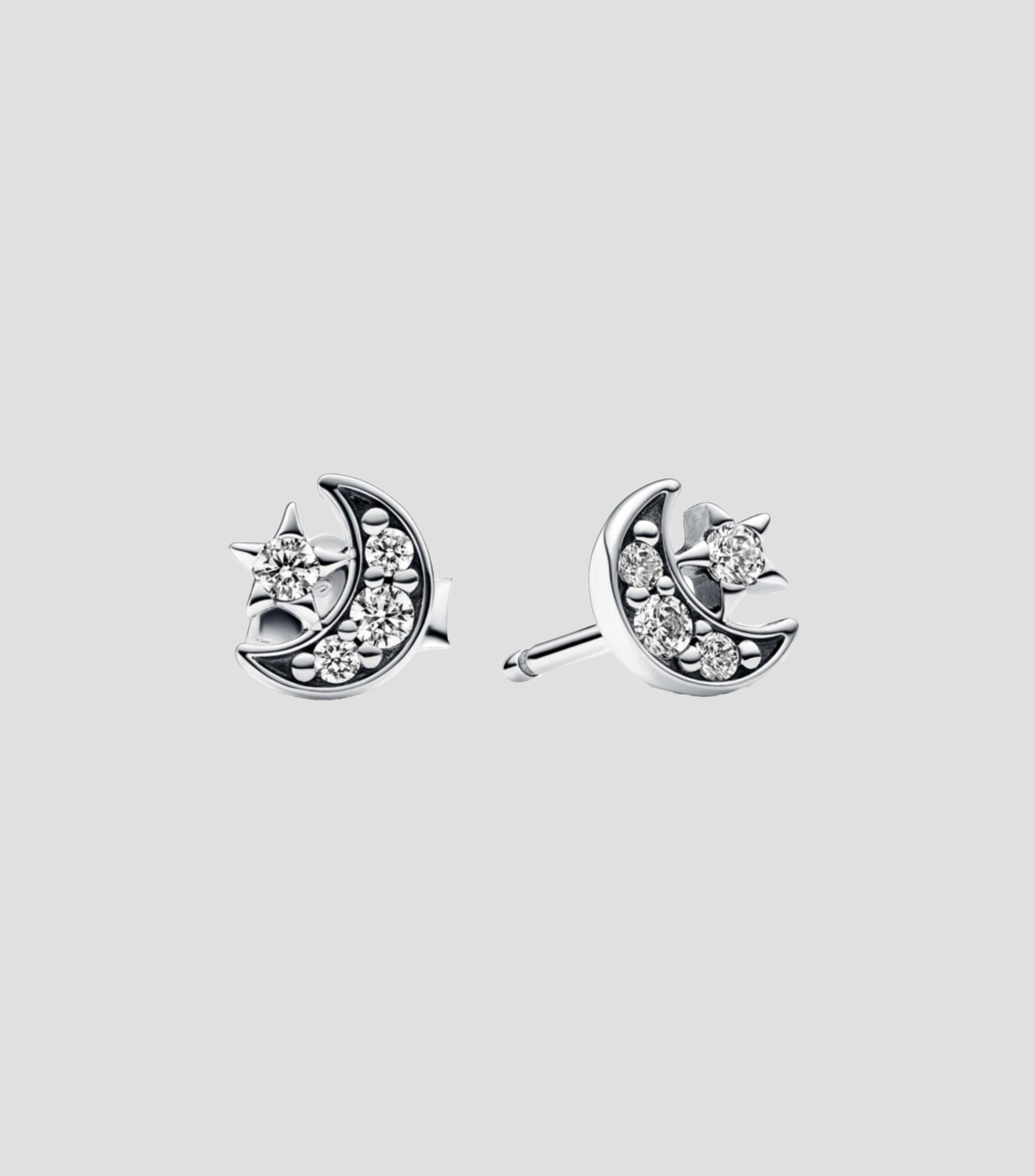 Aretes en plata .925 Pandora Moments con circonias Mujer