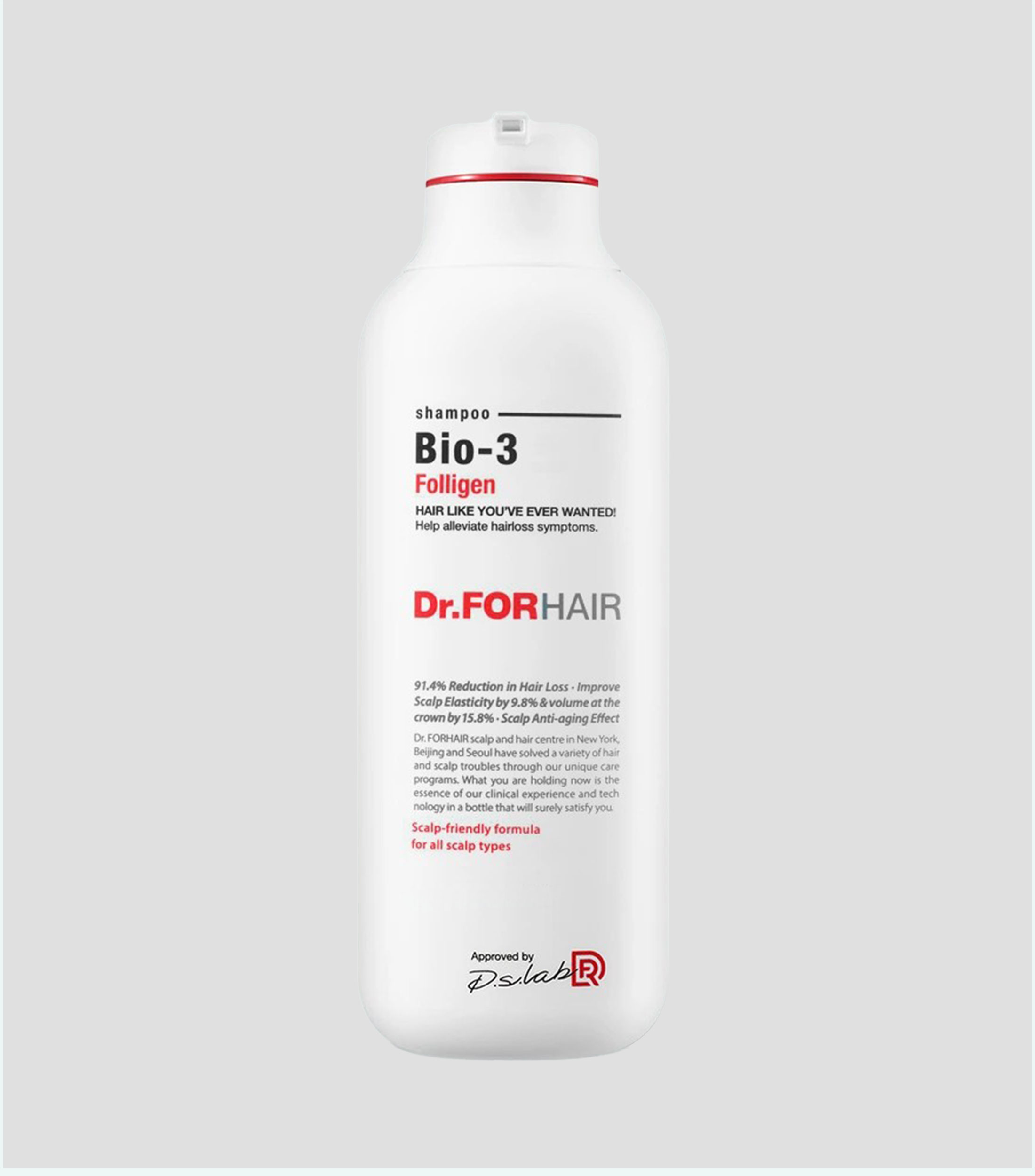 Shampoo fortalecedor Folligen Bio 3, 500 ml