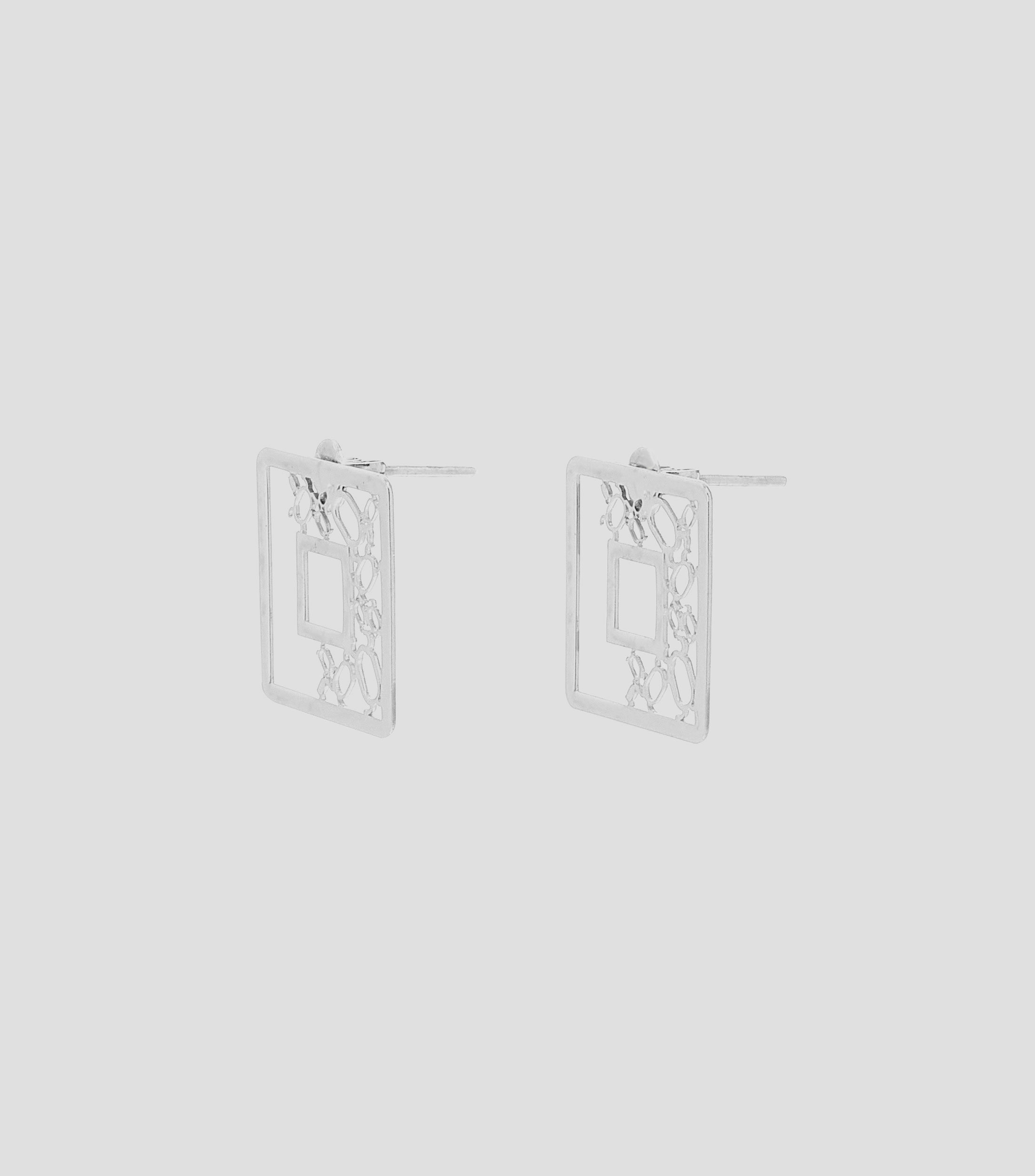 Aretes Amor Creciente Medianos en plata .925 Mujer