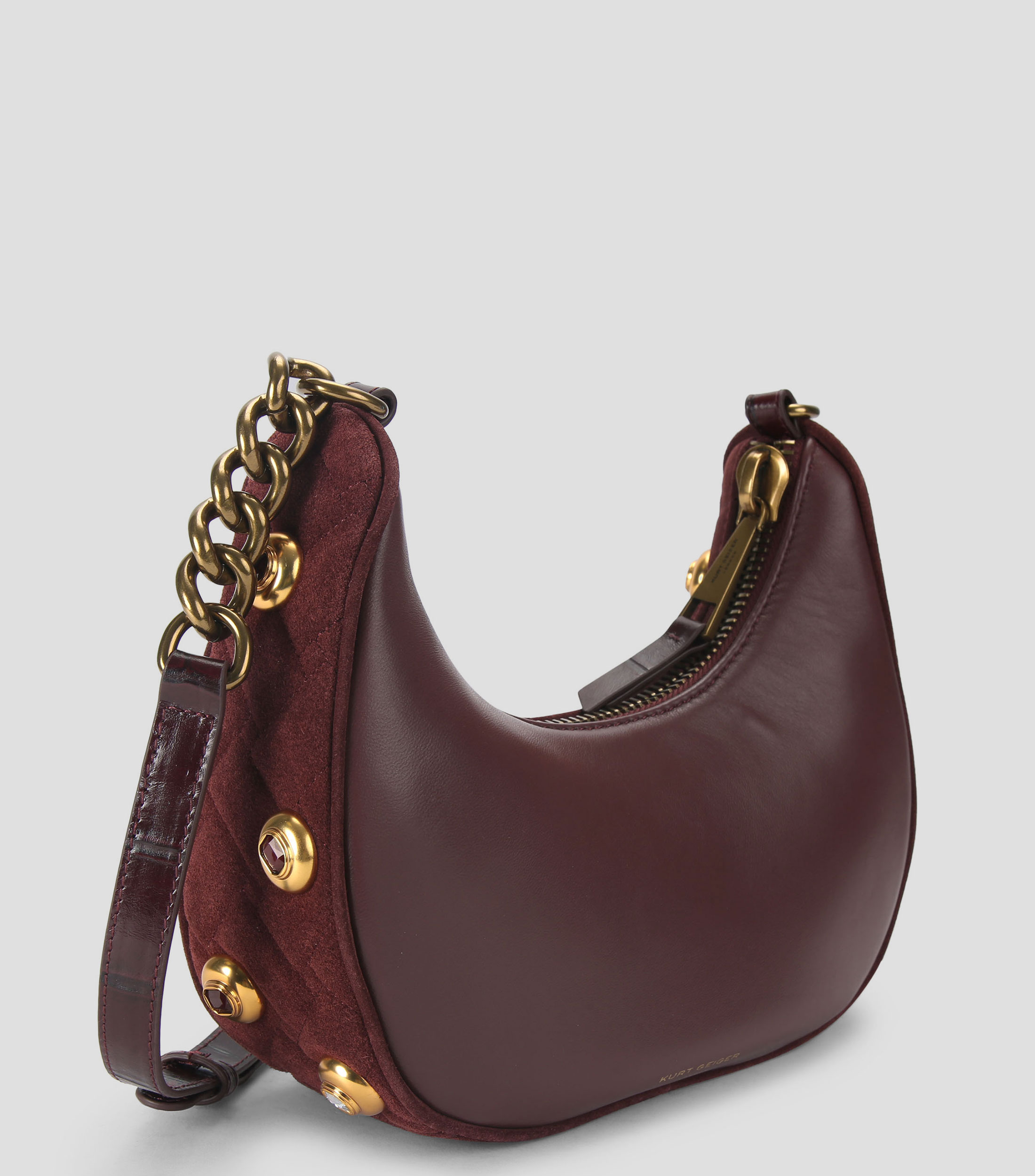 Bolsa hobo en piel Kensington Small Gems Mujer