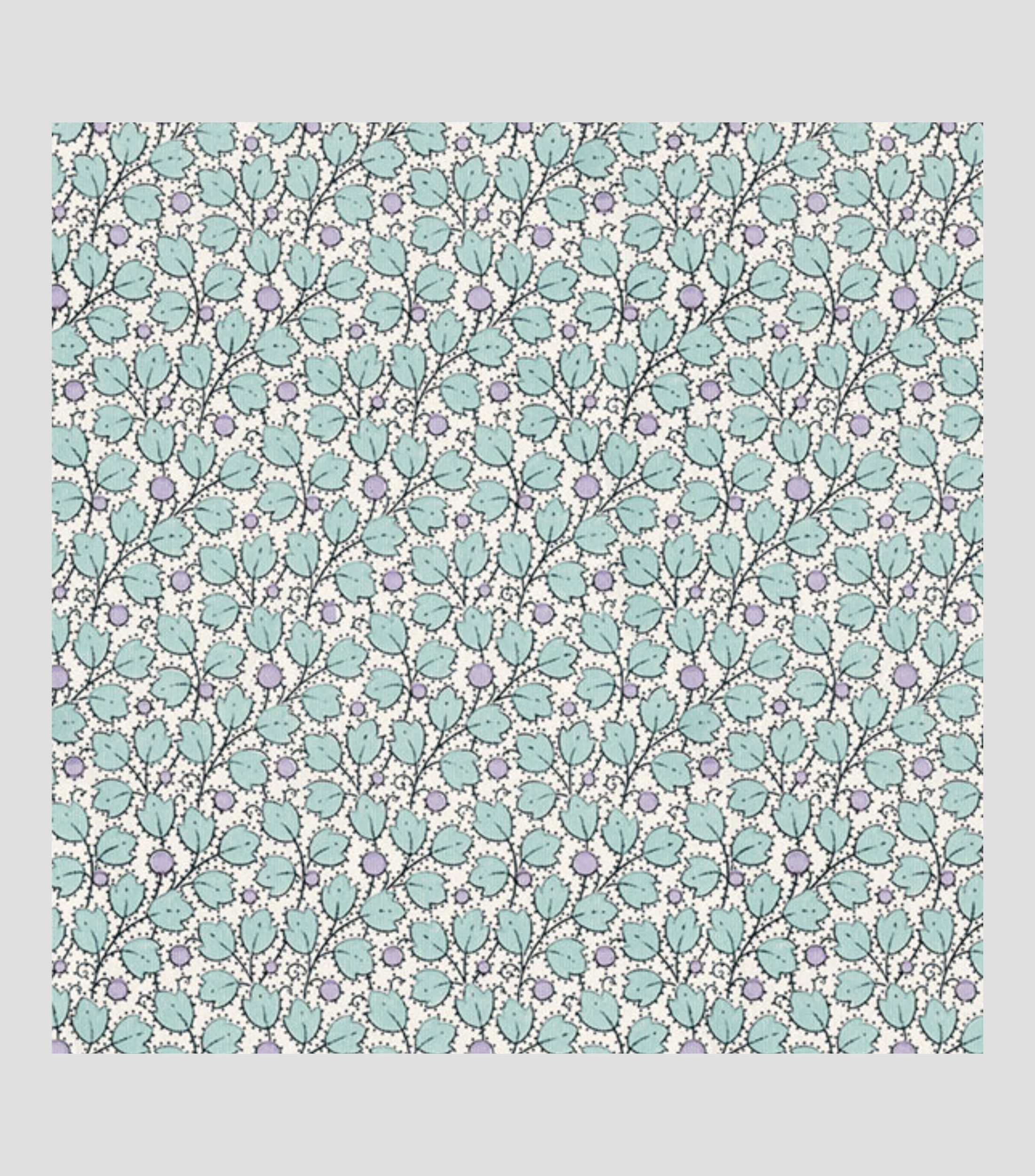 Pliego de papel Tassotti Hojas azules 50 x 70 cm