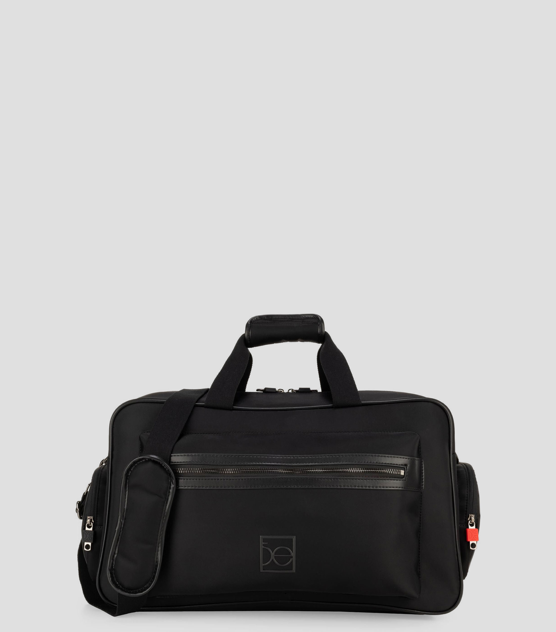 Duffle Bag con microdiseños negro