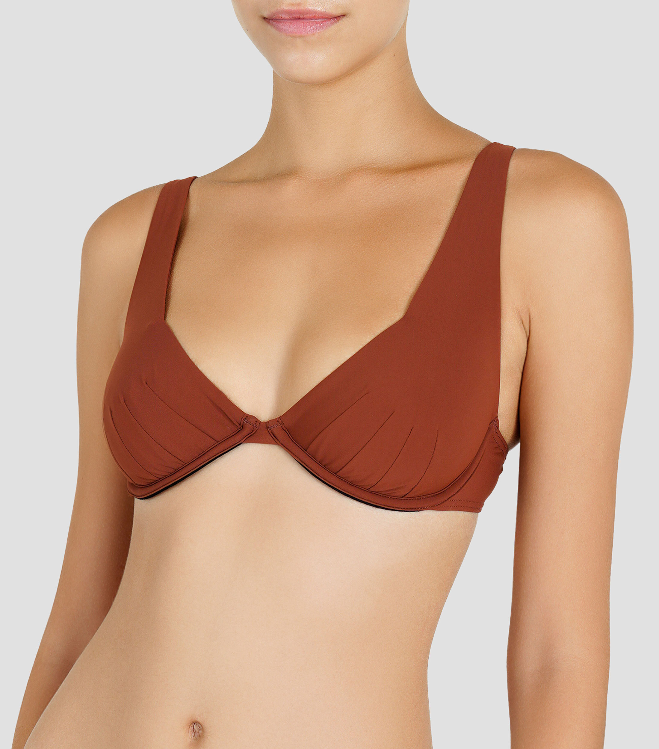 Bikini top corsetero Cumaseba liso Mujer