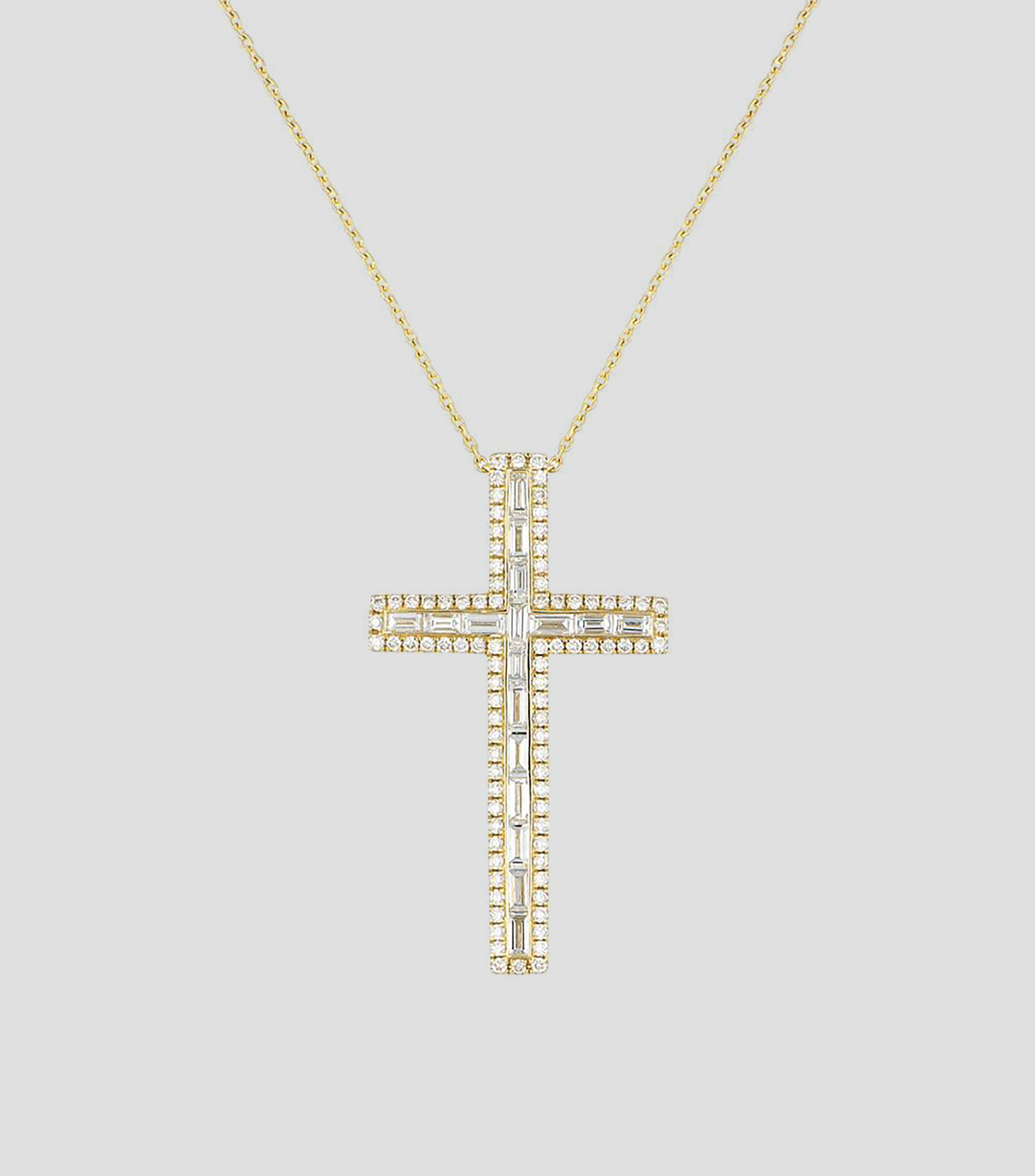 Gargantilla en Oro amarillo de 14 Kilates con diamantes Mujer