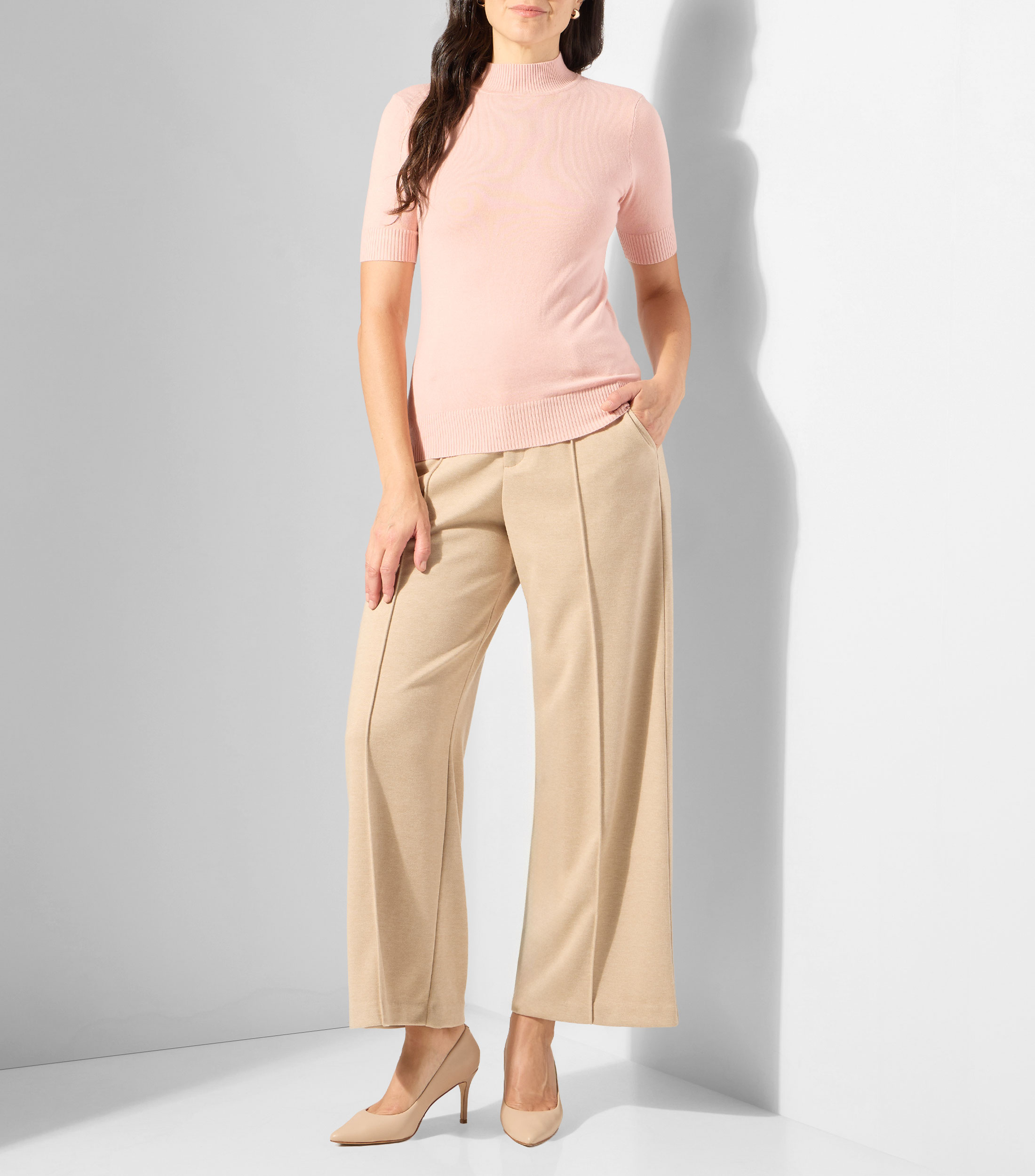 Suéter cuello perkins Mujer