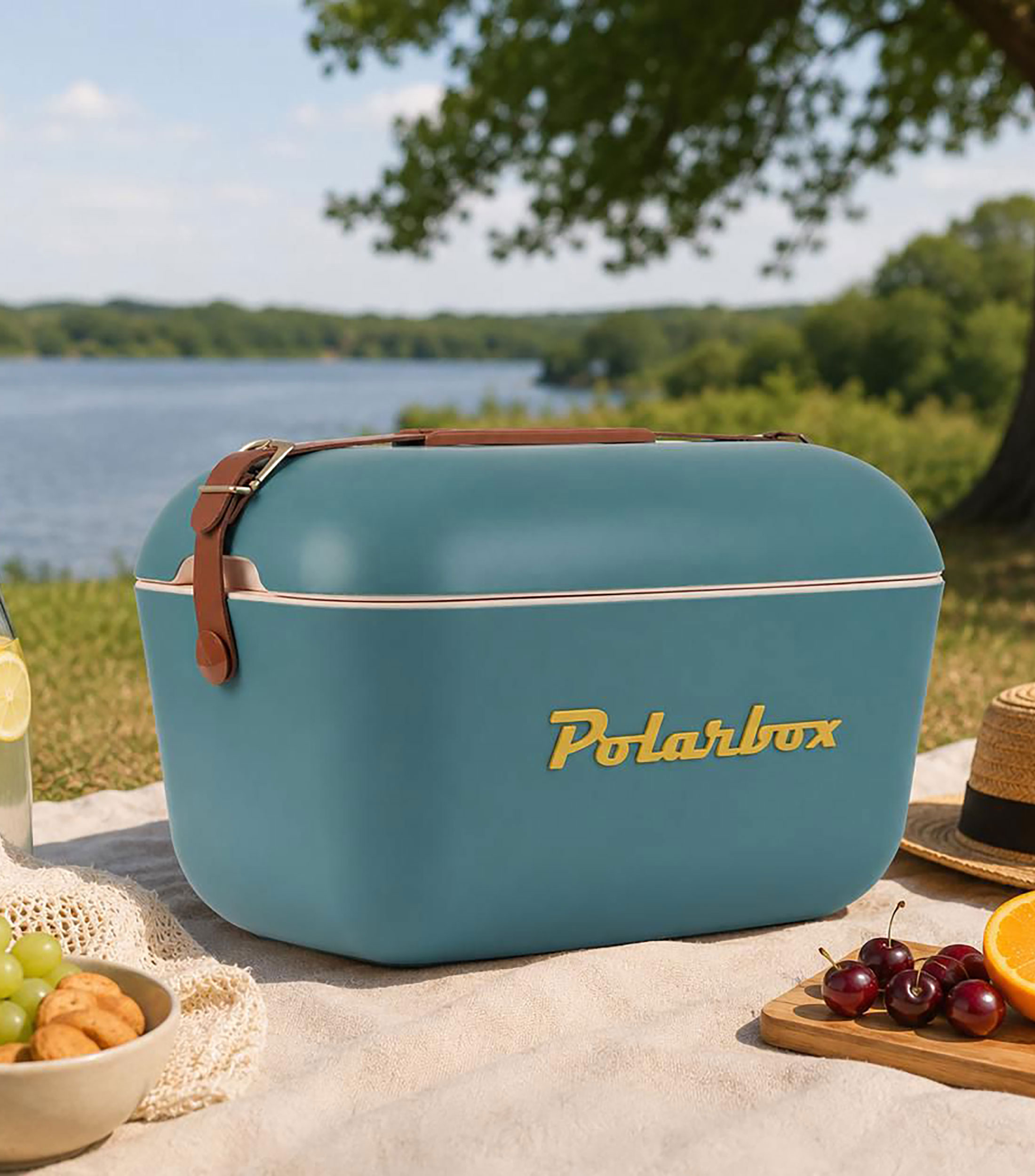 Hielera Portátil Azul y Mostaza Classic 12 L