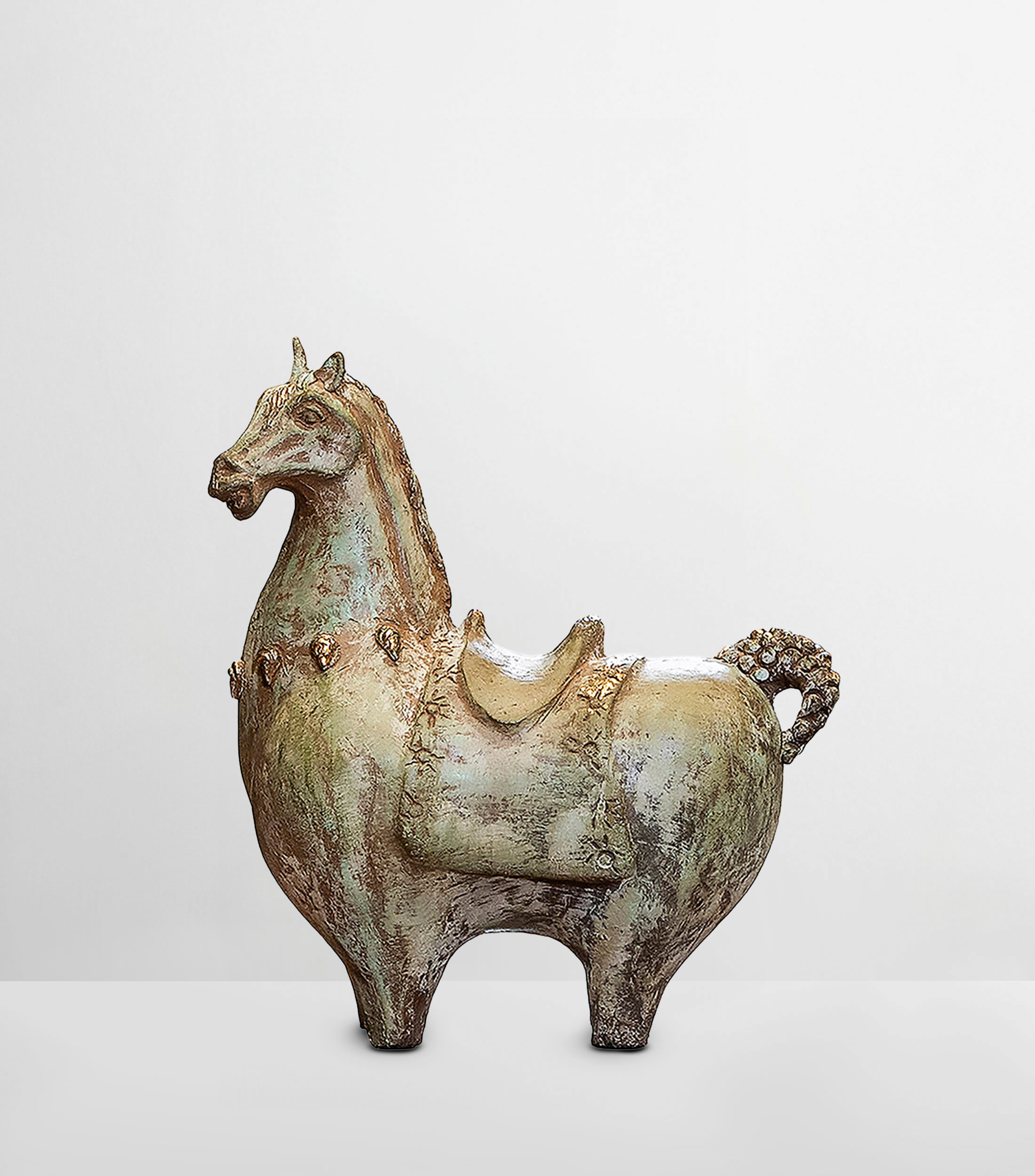 Figura decorativa Caballo Balon en cerámica
