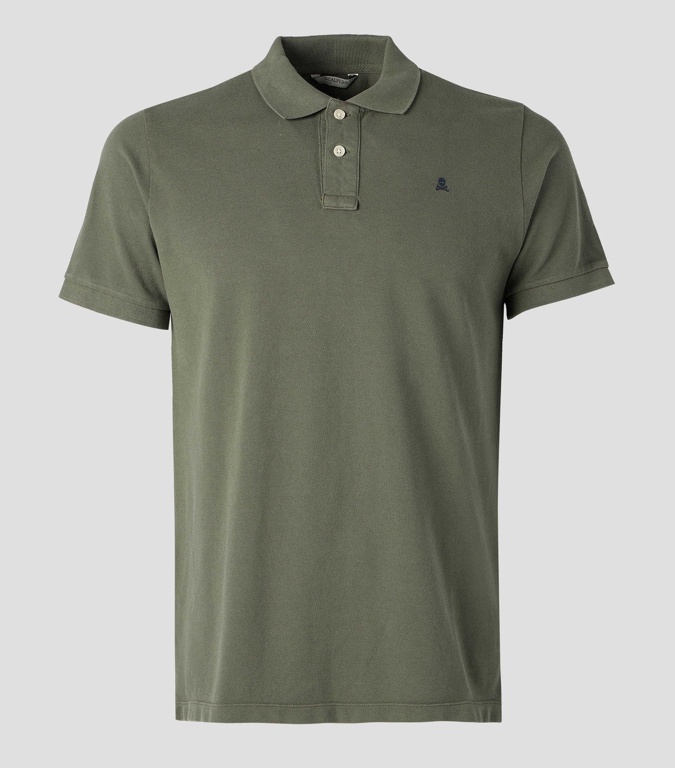 Playera tipo polo de manga corta lisa Hombre