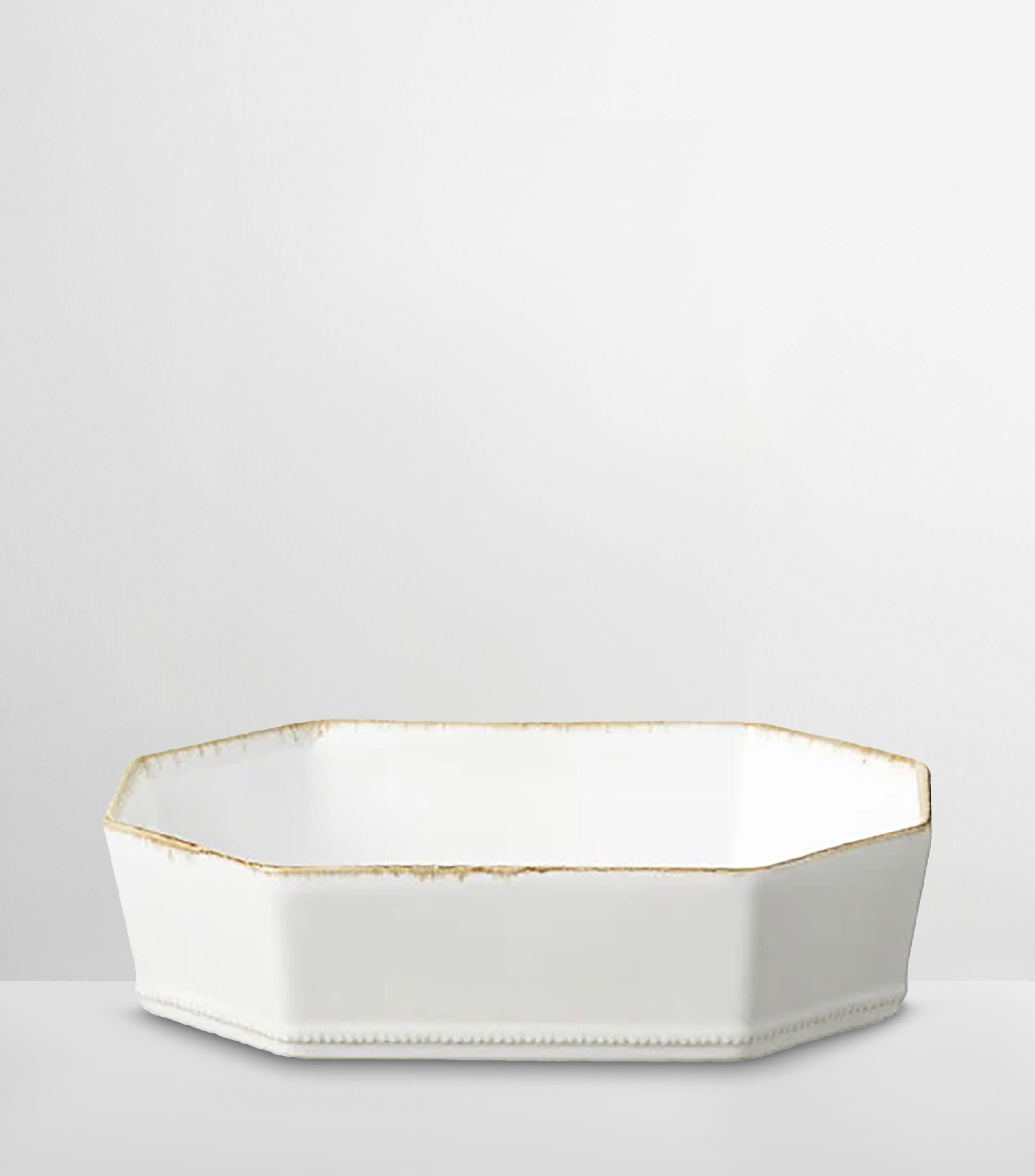 Platón octagonal Luzia blanco