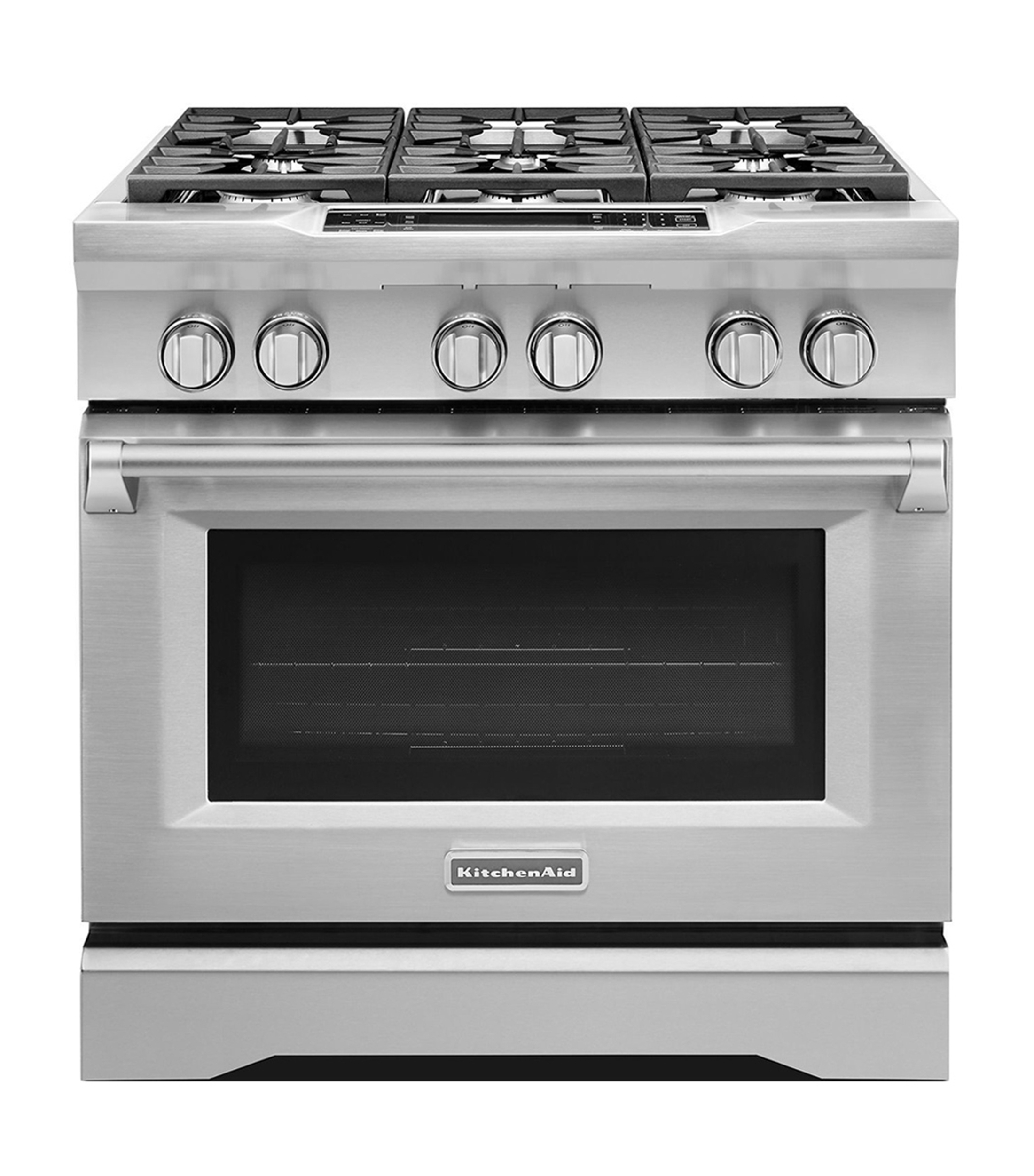 Kitchen Aid Estufa Comercial de Doble Combustión Gas y Horno Eléctrico 36\