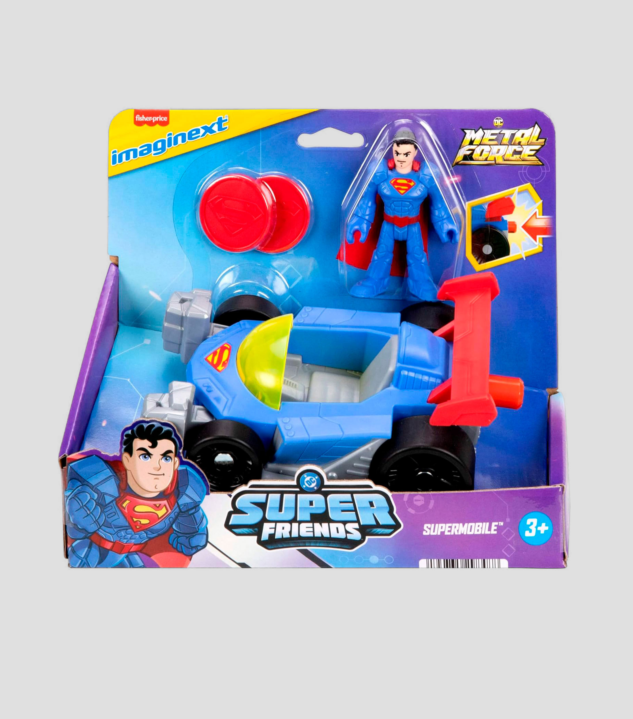 Vehículo Metal Force Superman
