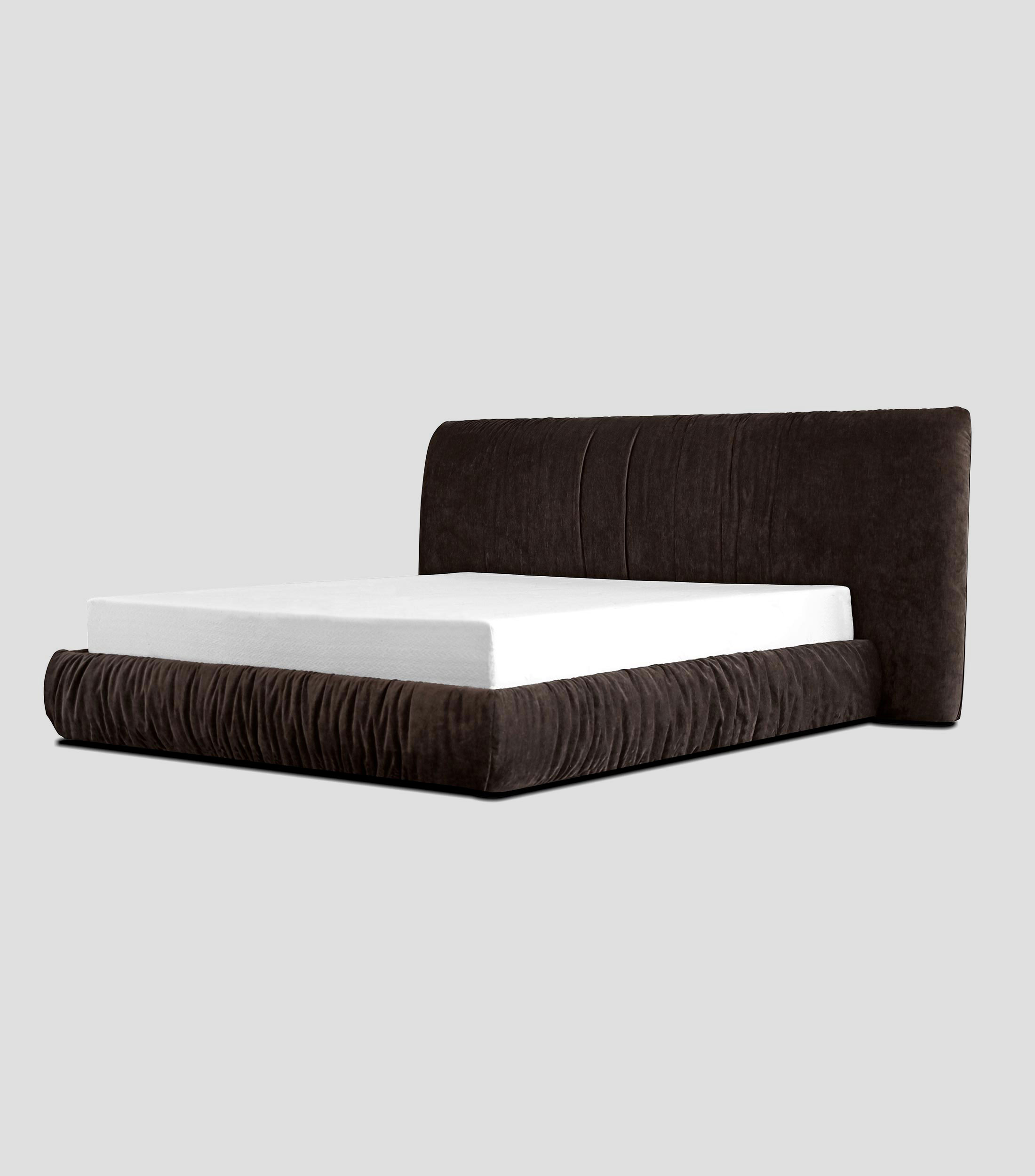 Cama Queen size Shar Pei Storage - Coffee Bean Fabric